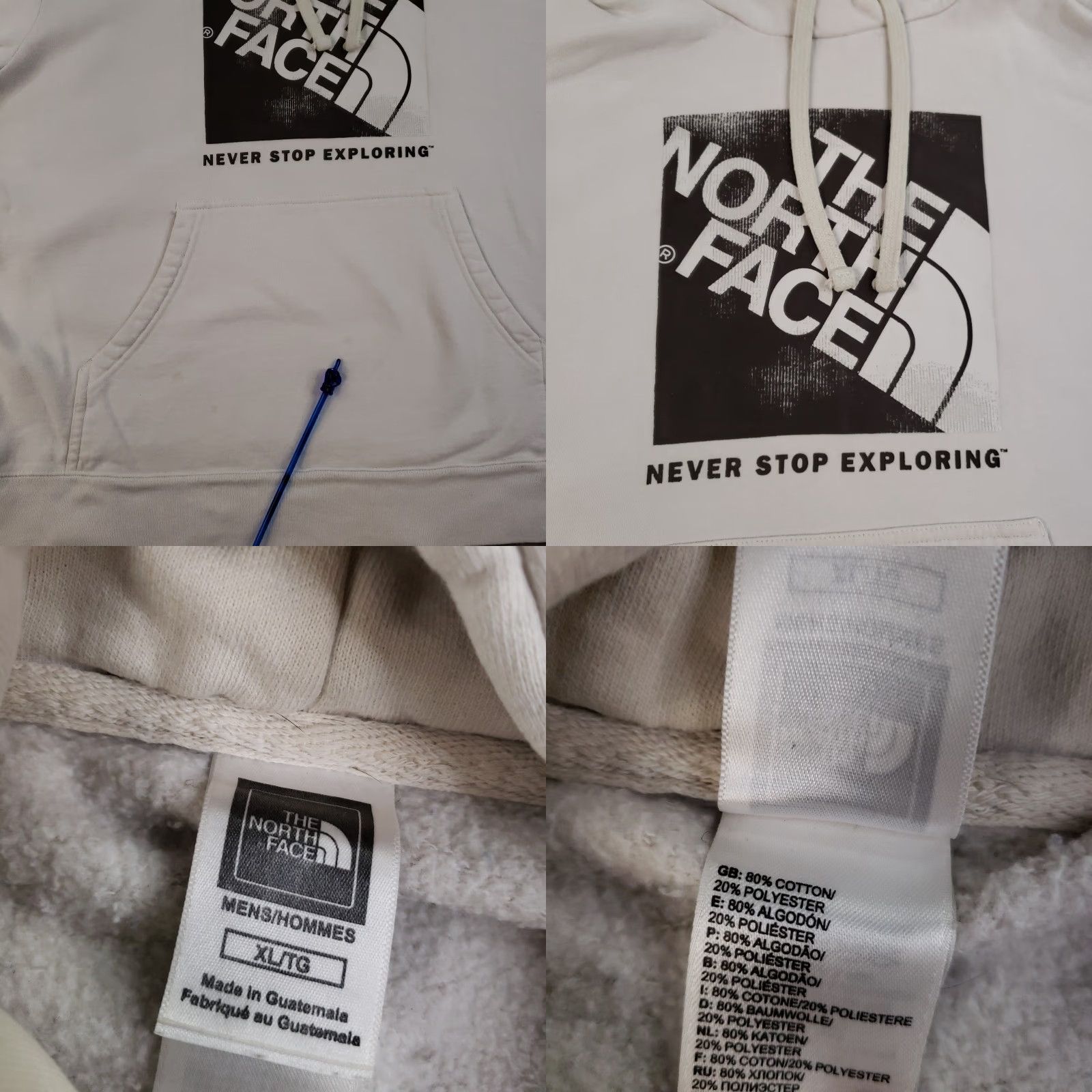 The North Face The North Face Hoodie Men's XL Beige Pullover Sweatshirt Zip? Hoodie? Size US XL / EU 56 / 4 - 8 Thumbnail