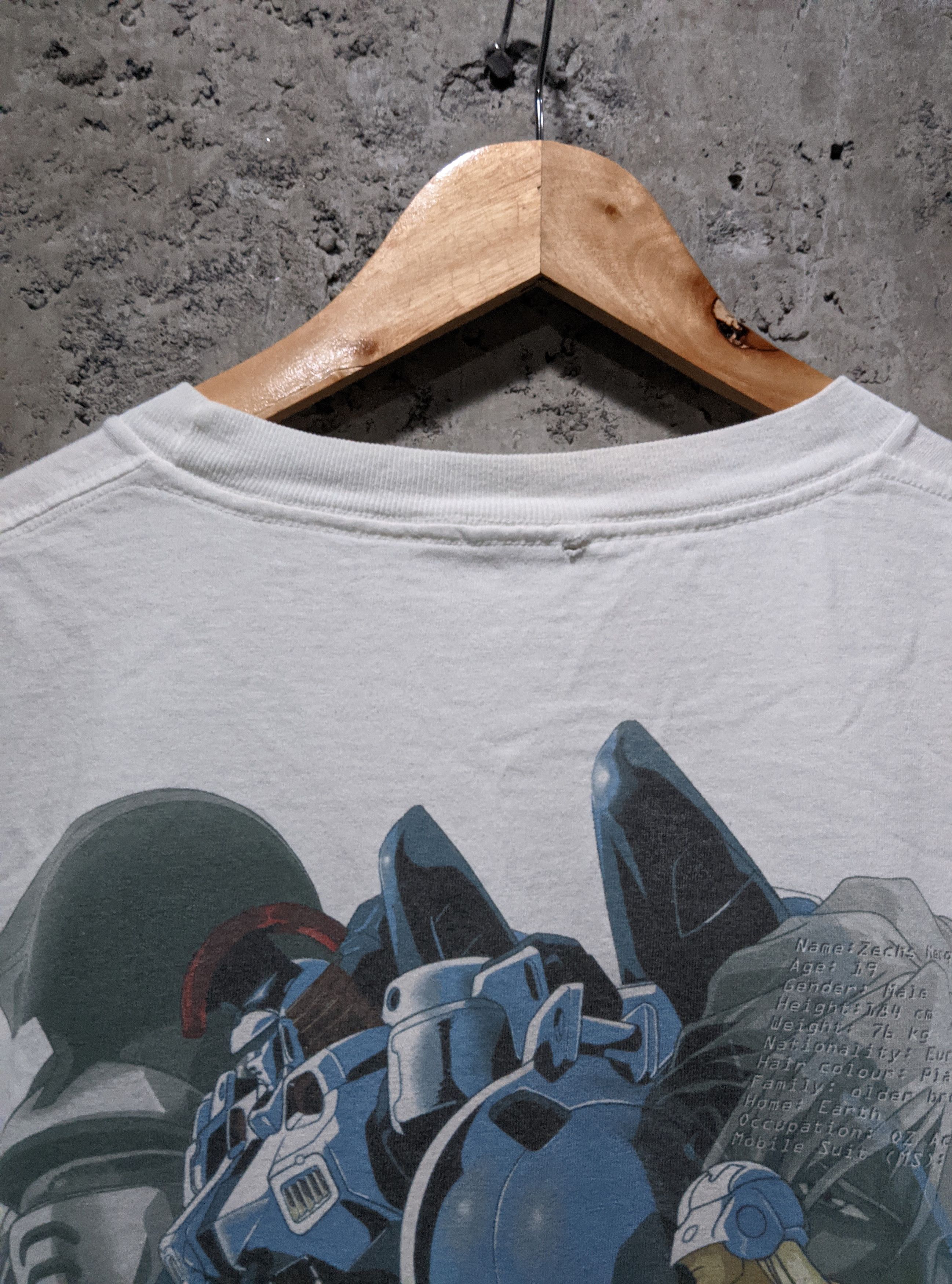 Vintage Vintage 2000s gundam wing zechs merquise t shirt Size US XL / EU 56 / 4 - 7 Thumbnail