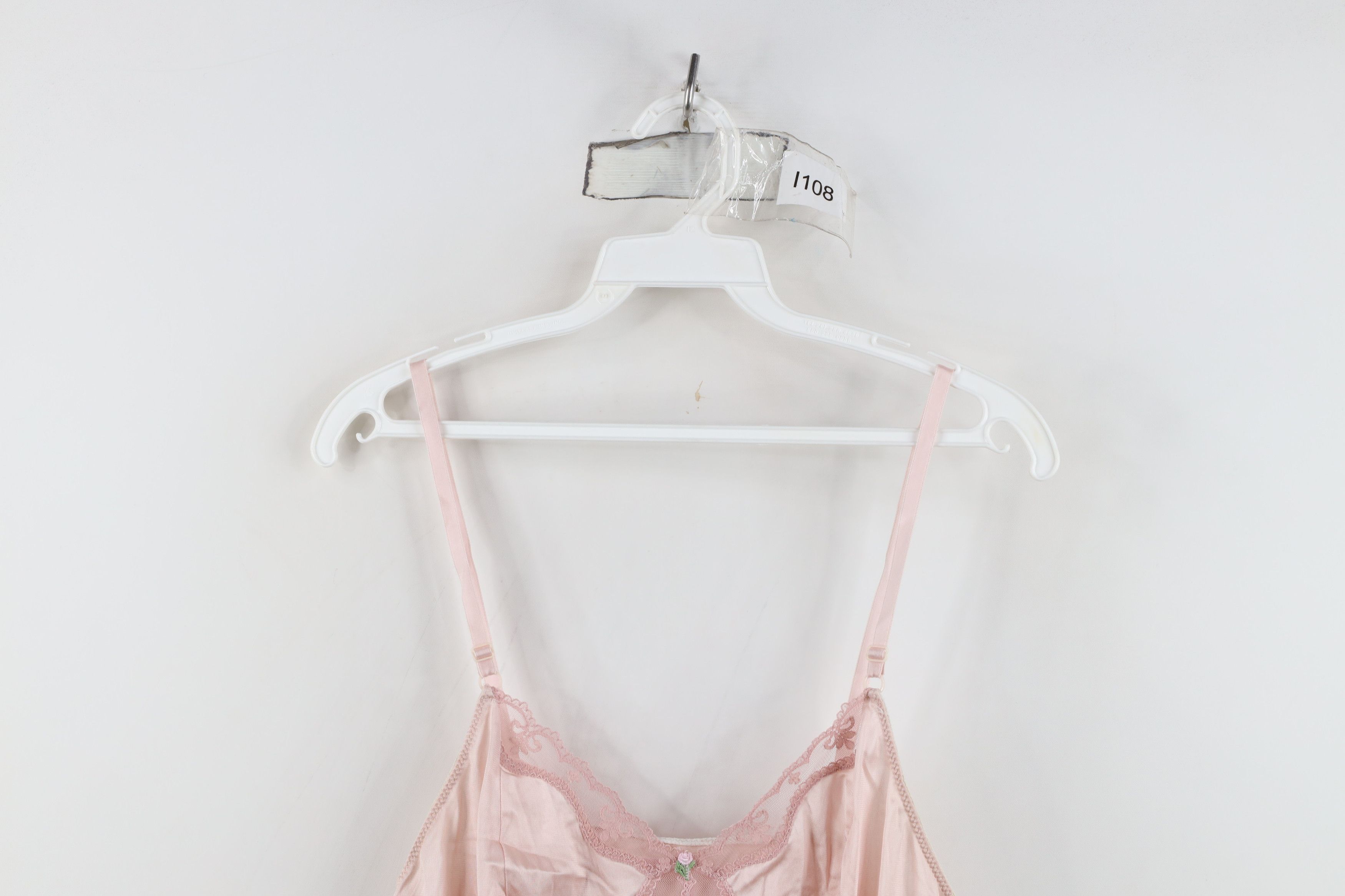 Vintage Vintage 70s Streetwear Fairy Silky Lace Cami Tank Top Shirt Size XS / US 0-2 / IT 36-38 - 2 Thumbnail
