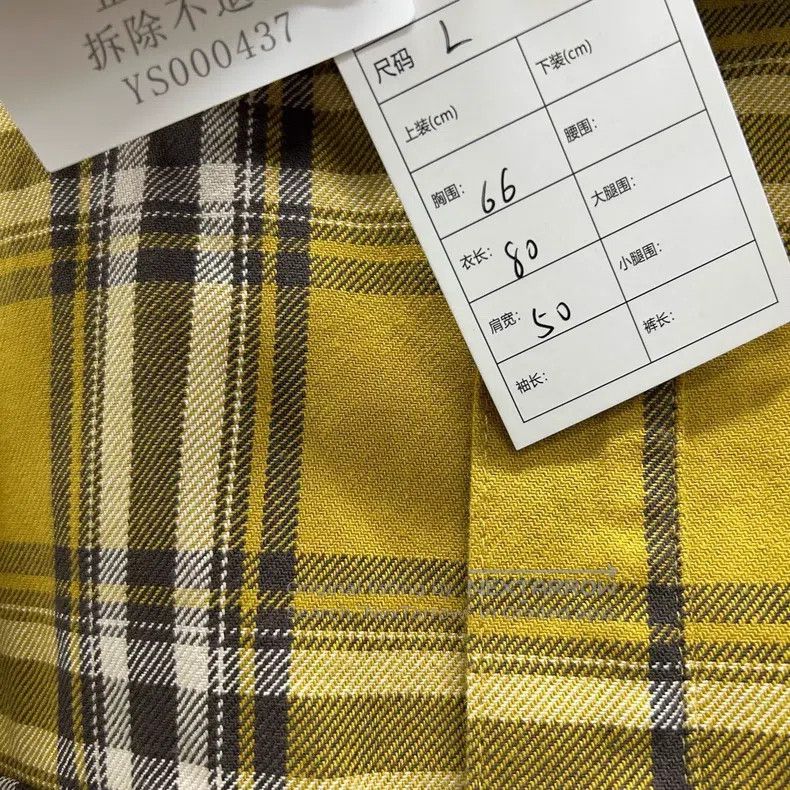 Fear of God Fear of God Yellow plaid yellow plaid padded shirt padded Size US L / EU 52-54 / 3 - 6 Thumbnail
