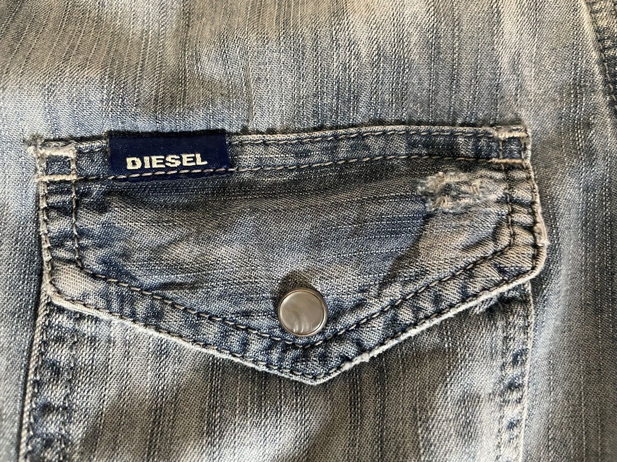 Diesel Diesel Sonora distressed denim shirt Size US S / EU 44-46 / 1 - 2 Thumbnail