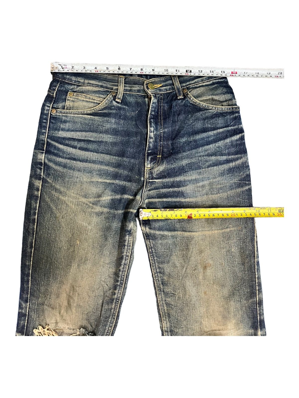 Lee Vintage Lee Riders MudWashed Distressed Style Jeans Size US 29 - 11 Thumbnail