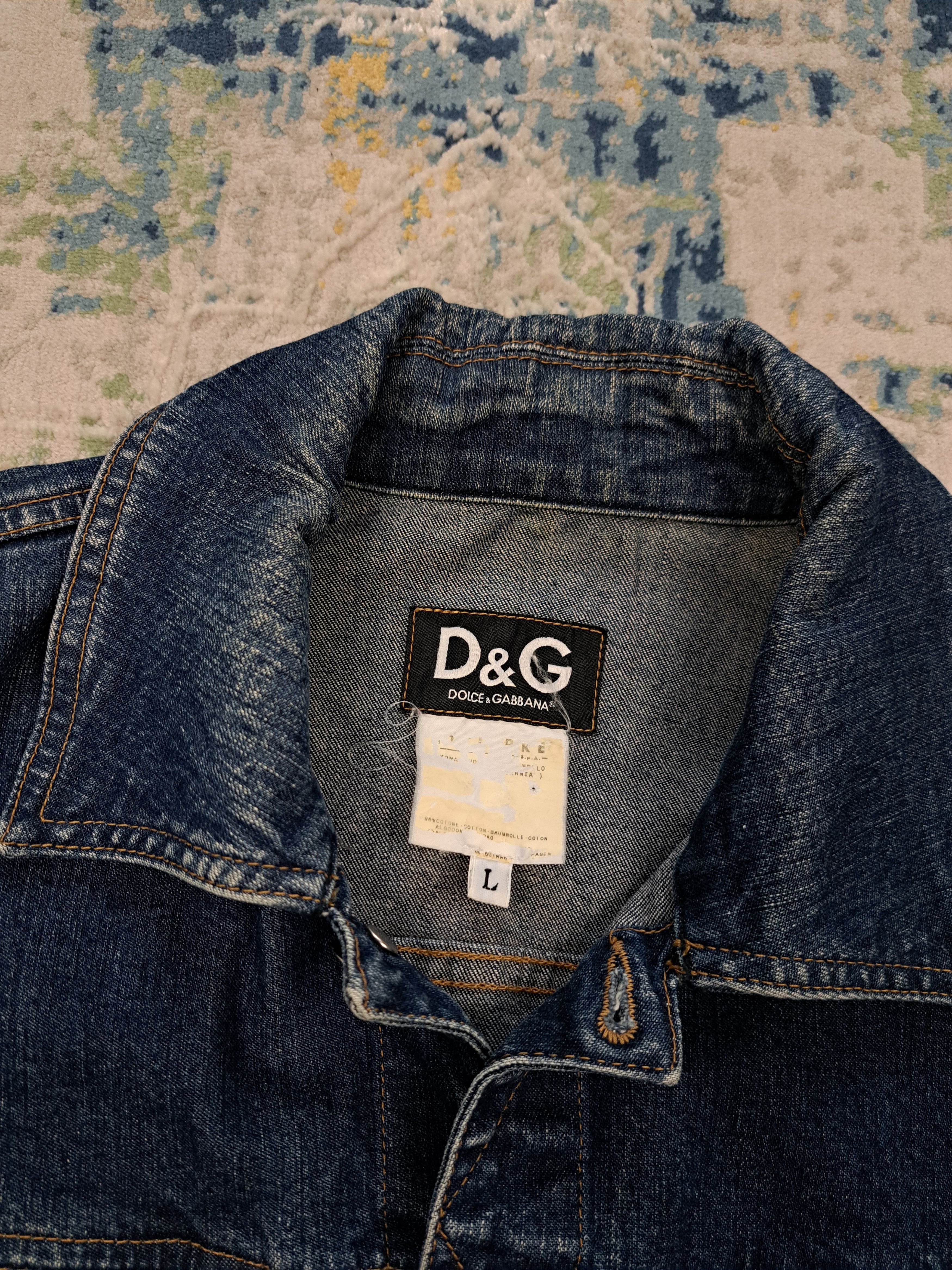 Dolce & Gabbana Dolce Gabbana Indigo Denim Jacket Cropped Archive y2k Size L / US 10 / IT 46 - 2 Thumbnail