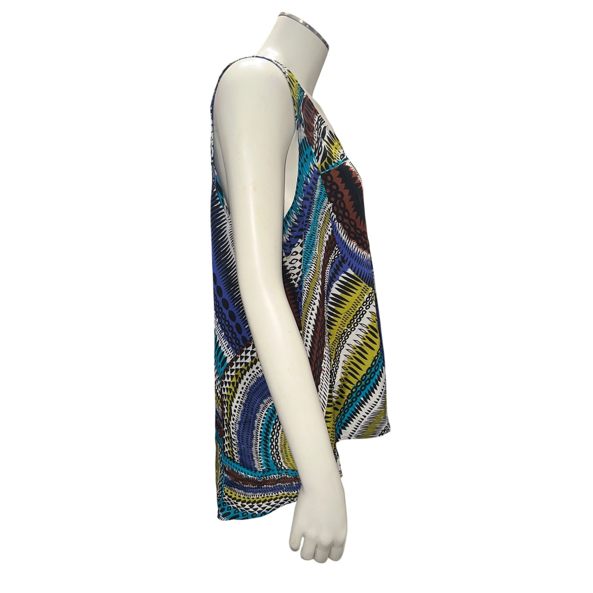 Other 90 Degree Reflex Abstract Print Sleeveless Tank Top Size Lar Size L / US 10 / IT 46 - 6 Thumbnail