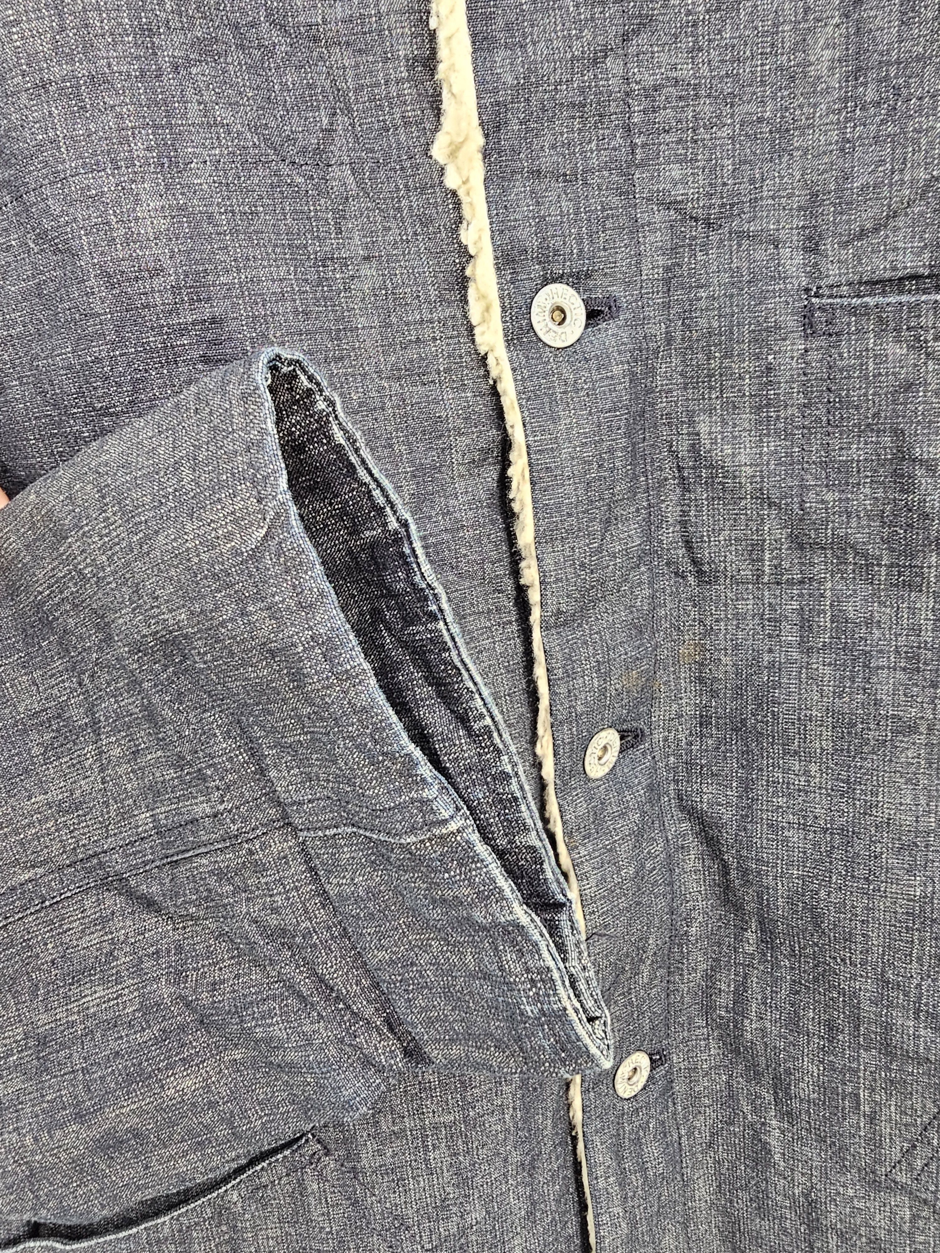 Japanese Brand MAD HECTIC Sherpa Denim Jeans Heavy Jacket J0146 Size US XL / EU 56 / 4 - 6 Thumbnail