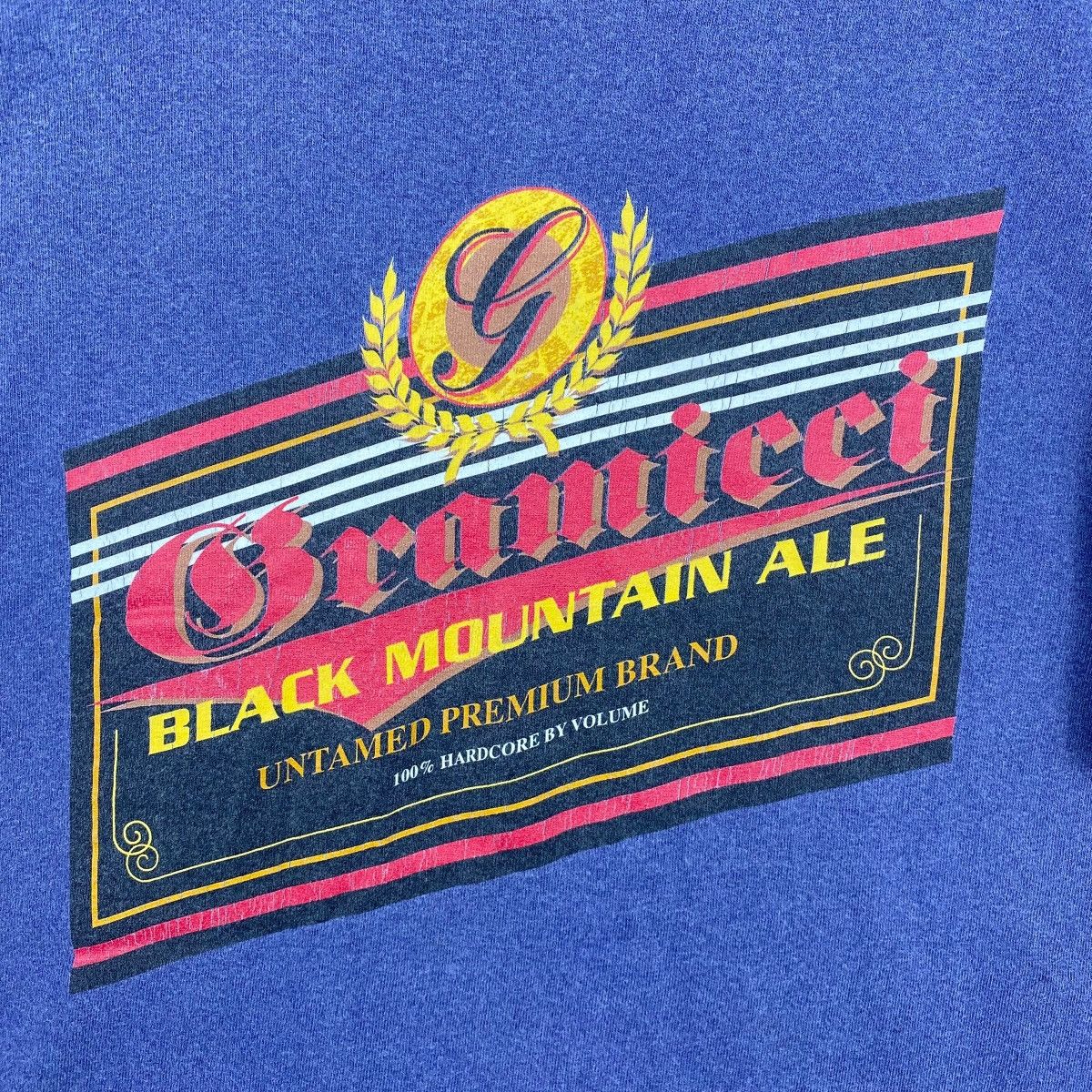 Gramicci Vintage 90s GRAMICCI Black Mountain Ale Indigo Dyed Graphic Size US S / EU 44-46 / 1 - 2 Thumbnail
