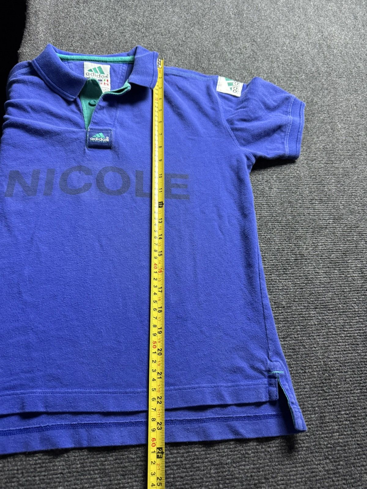 Adidas Adidas Equipment Tennis Polo Nicole Vintage 90s Blue Shirt Size L / US 10 / IT 46 - 24 Thumbnail