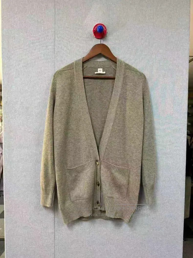 Hermes Hermes Gray Cashmere Open Cardigan Size XS / US 0-2 / IT 36-38 - 1 Thumbnail