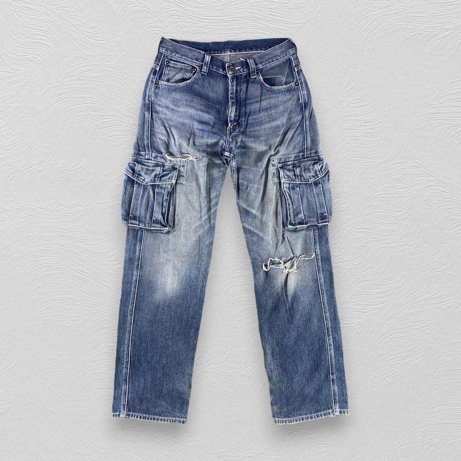 Levi's Vintage Distress Levis 503 Jeans Cargo Denim KJ3362 Size US 30 / EU 46 - 1 Thumbnail