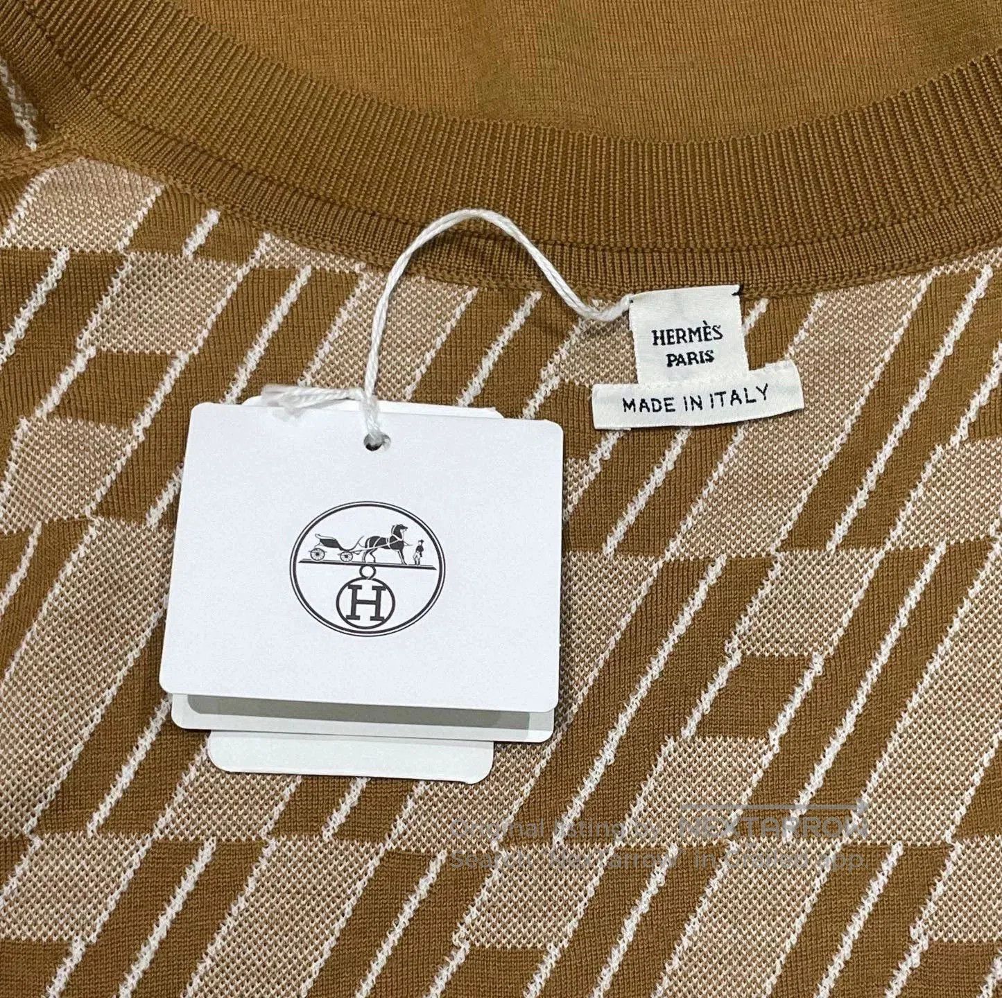 Hermes Hermes Caramel Zip-Up Cardigan. Size US S / EU 44-46 / 1 - 5 Thumbnail