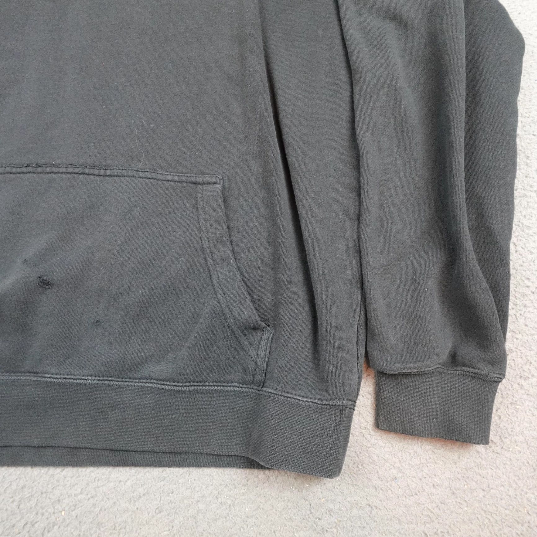 Logo 7 Klim Hoodie Mens Small Black Pullover Sweatshirt American Flag Distressed Logo Hooded Graphic Print Pockets Drawstring Size US S / EU 44-46 / 1 - 2 Thumbnail