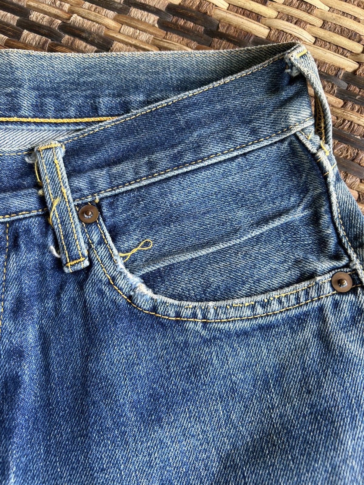 Japanese Brand × Kapital × Vintage Japanese Salvedge Vintage Distressed Denim Jeans Size US 29 - 18 Thumbnail