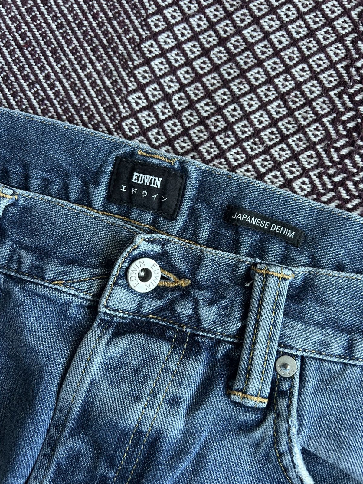 Edwin Vintage Edwin Regular Tapered Japanese Denim Faded Size 36 Size US 36 / EU 52 - 10 Thumbnail