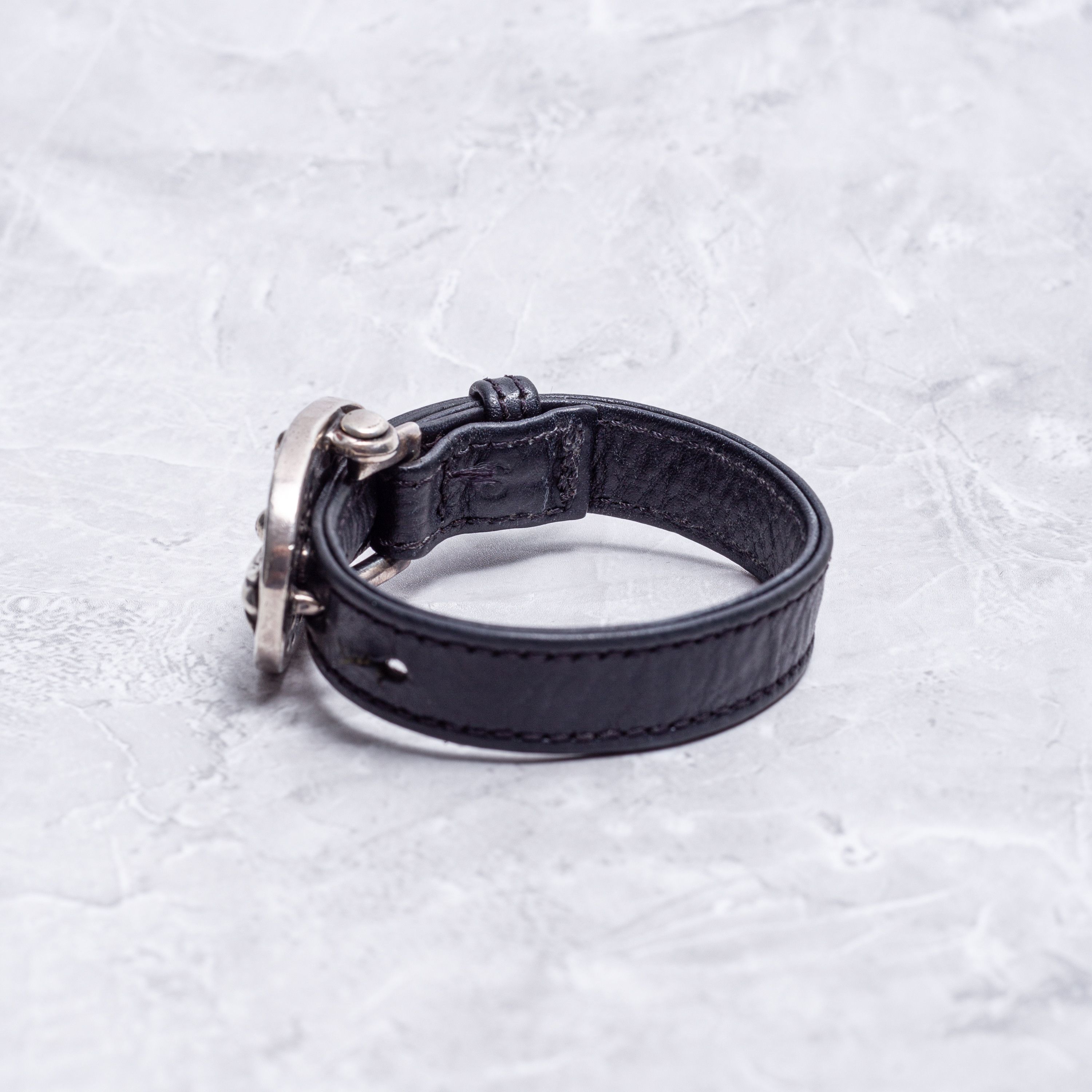 Chrome Hearts CHROME HEARTS Leather Bracelet Tiny Classic Oval Size ONE SIZE - 5 Thumbnail