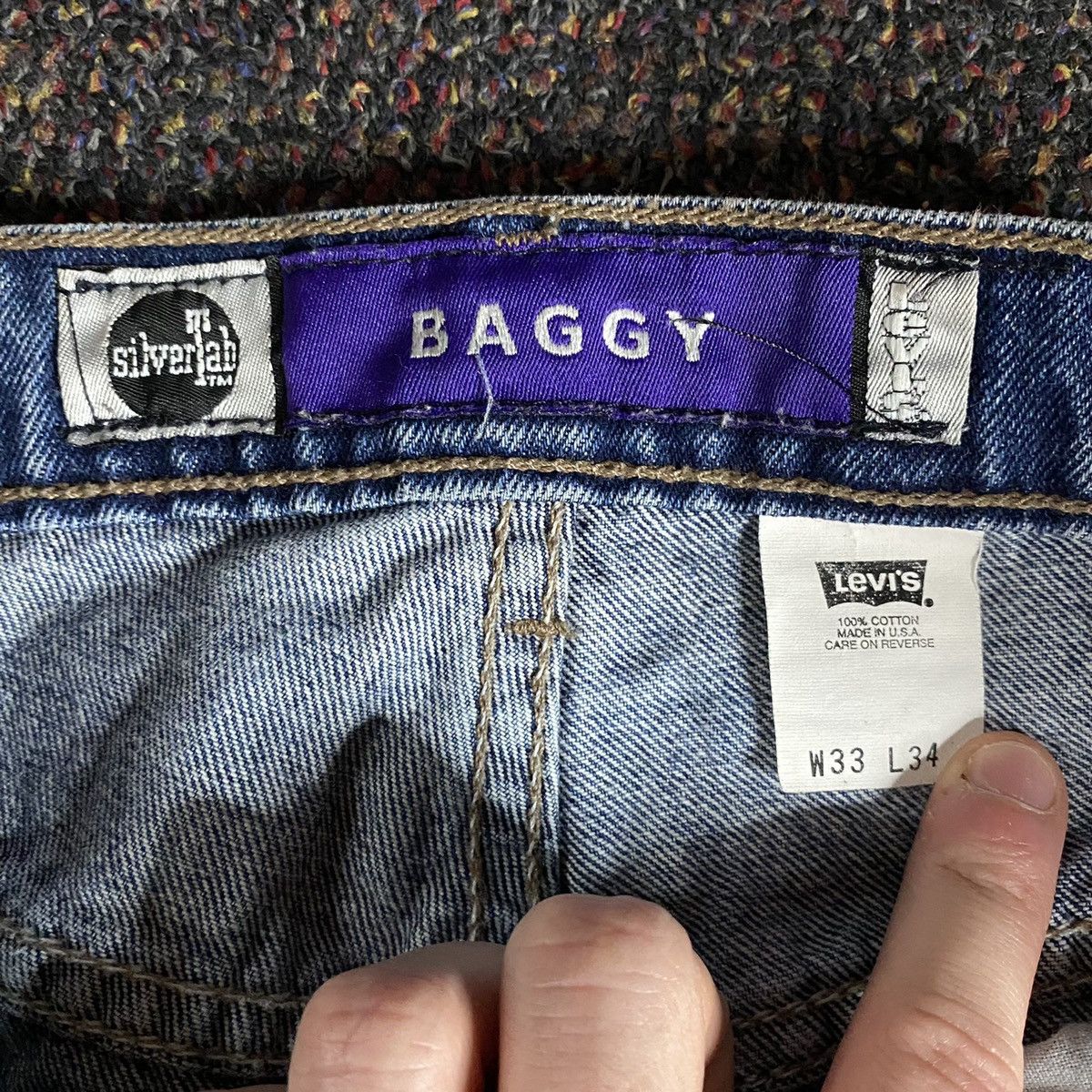 Levi's Vintage Levi’s Silver Tab Baggy Jeans Size US 34 / EU 50 - 6 Thumbnail