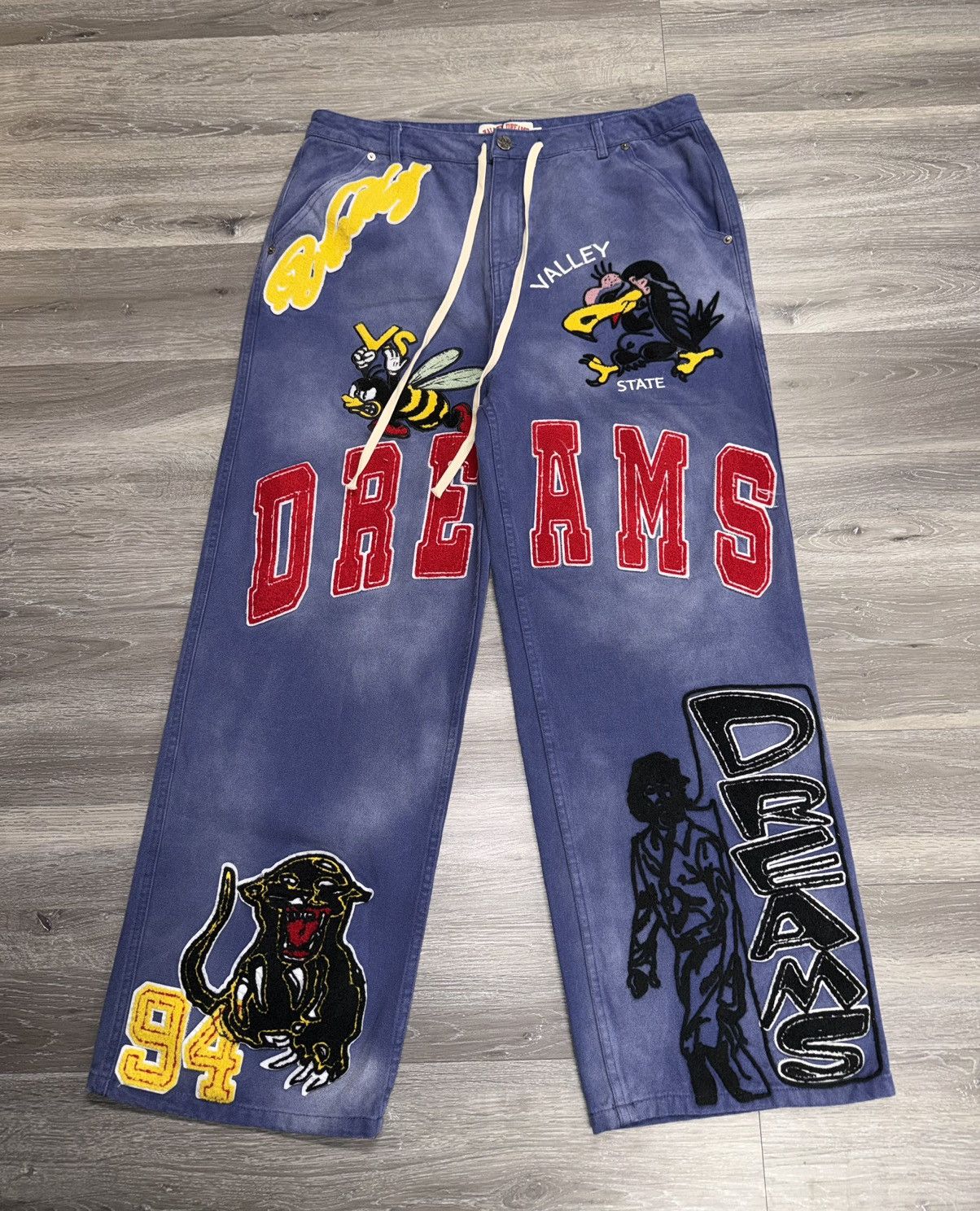 Vale Vale Forever Appliqué Pants Size US 34 / EU 50 - 1 Thumbnail