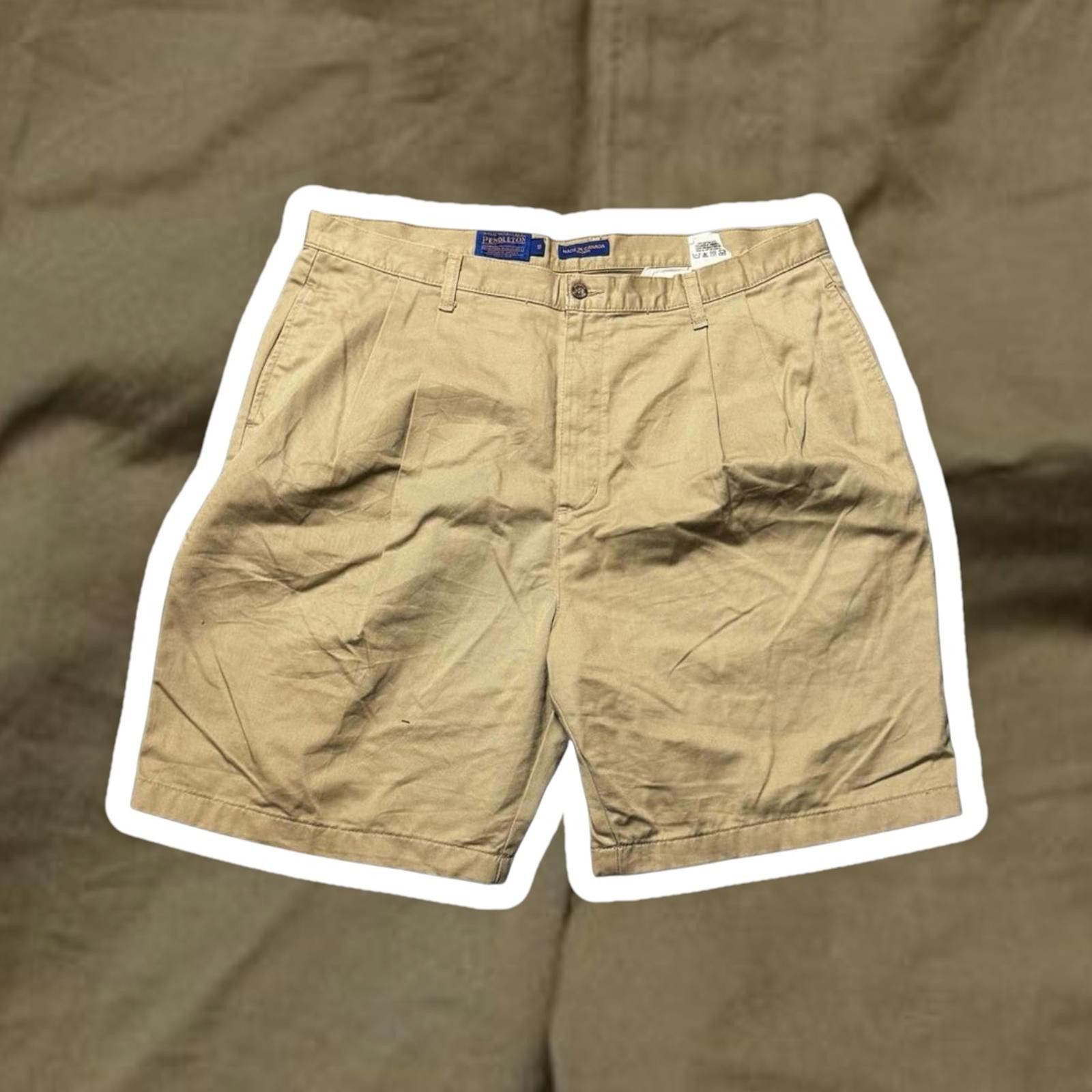 Designer Stylish Men's Khaki Shorts by E.P. Pro Size US 40 / EU 56 - 1 Thumbnail