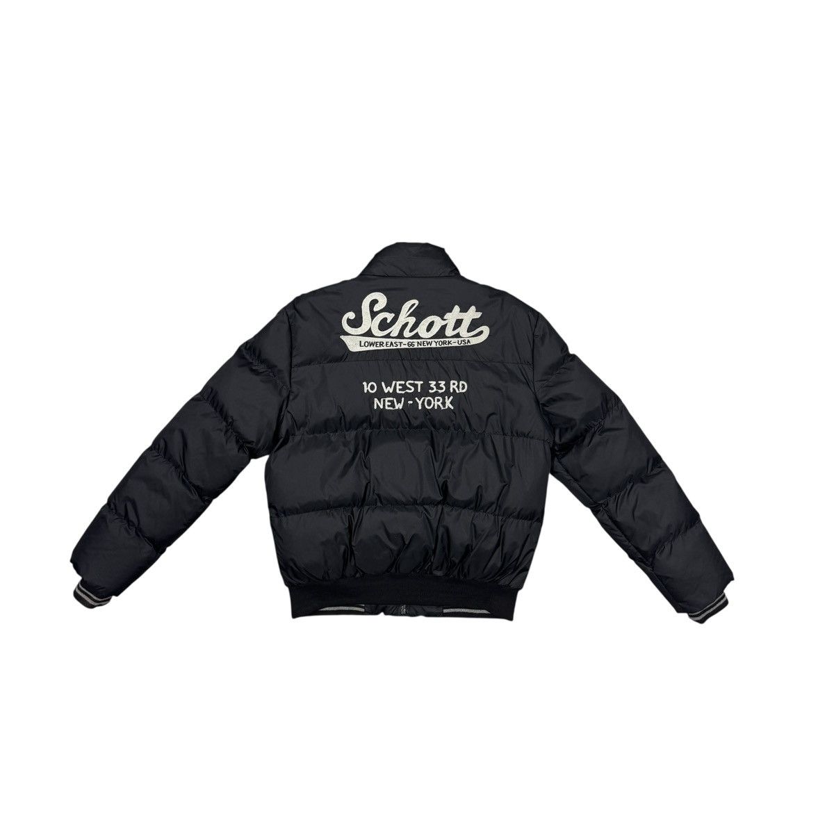Schott Vintage Schott Nylon Embroidered Logo Bomber Jacket Women Size L / US 10 / IT 46 - 1 Thumbnail