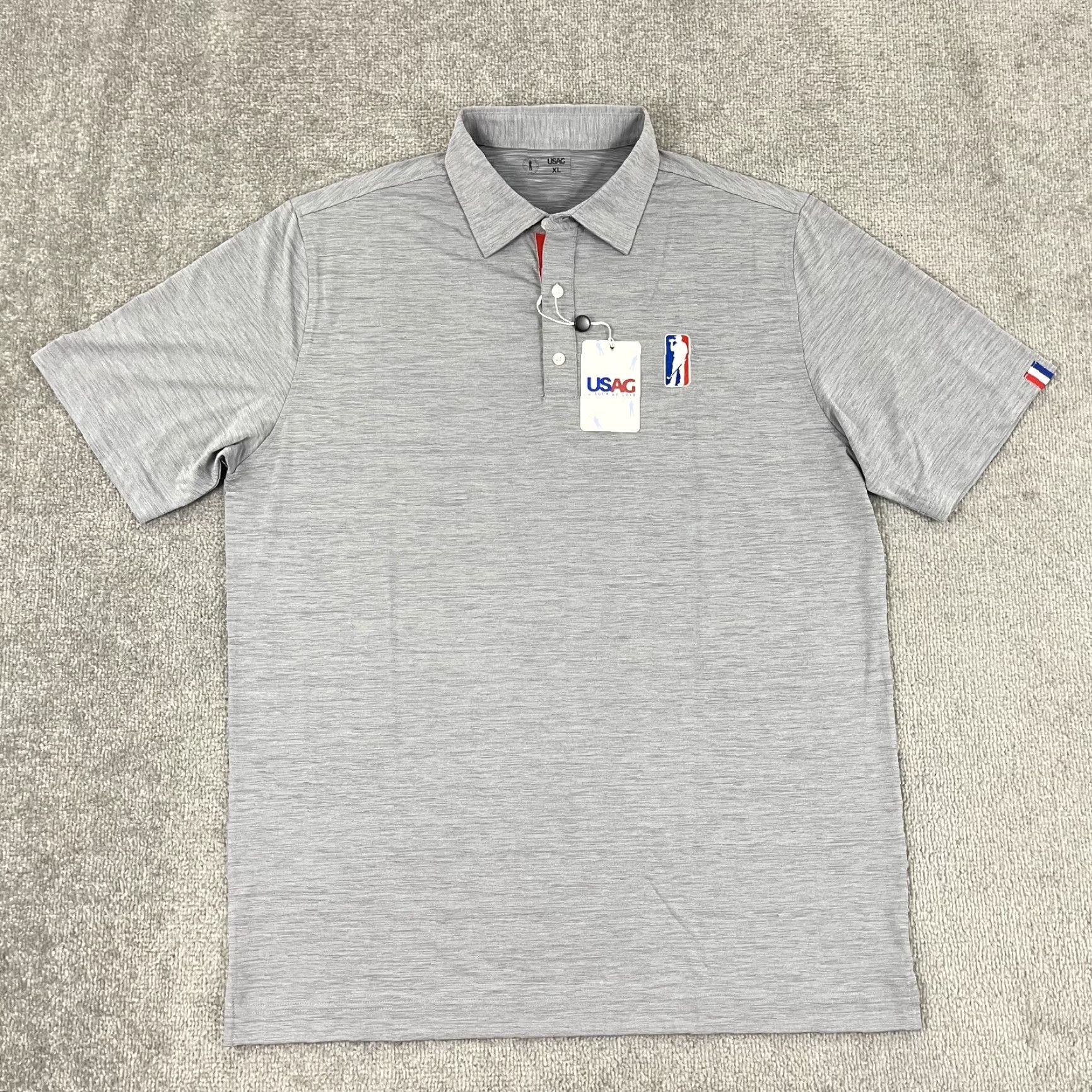 Vintage U Suck At Golf Polo Shirt Mens XL Gray Performance Stretch Preppy Funny NEW Size US XL / EU 56 / 4 - 2 Thumbnail