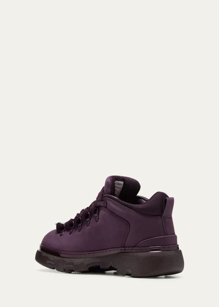 Burberry o1w1db10824 Nubuck Trek Boots in Purple/Black Size US 13 / EU 46 - 4 Thumbnail