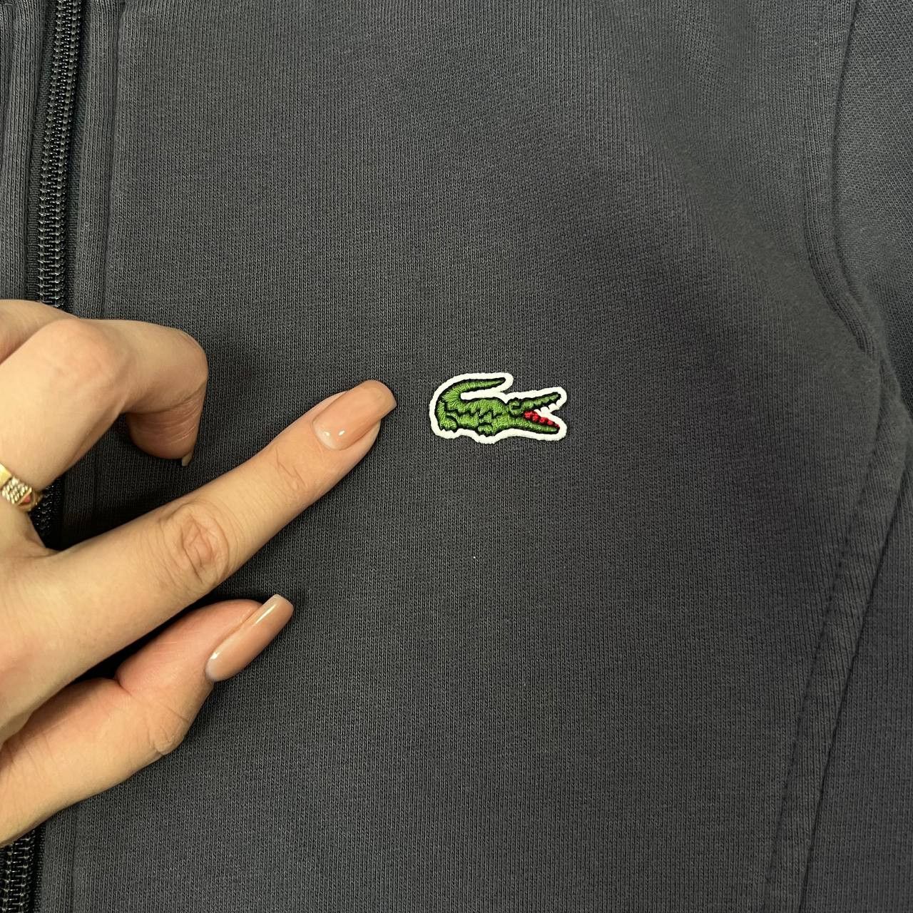 Lacoste Vintage Lacoste Sweater Sweater Waffle Knit Full Zip S Size US S / EU 44-46 / 1 - 9 Thumbnail