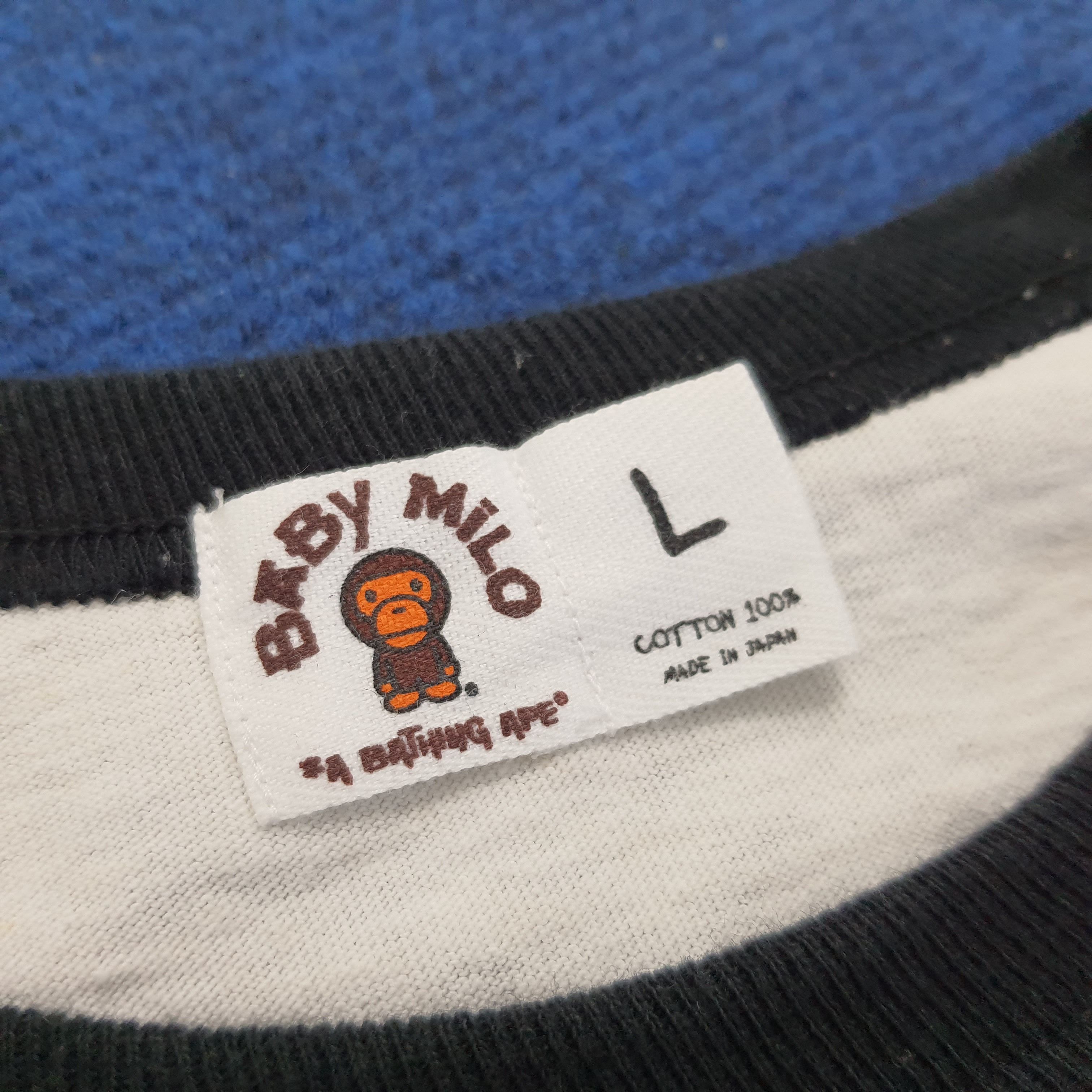 Kaws × Vintage Vintage KAWS x Baby Milo x Bape Japanese Brand Tshirt Size US L / EU 52-54 / 3 - 6 Thumbnail