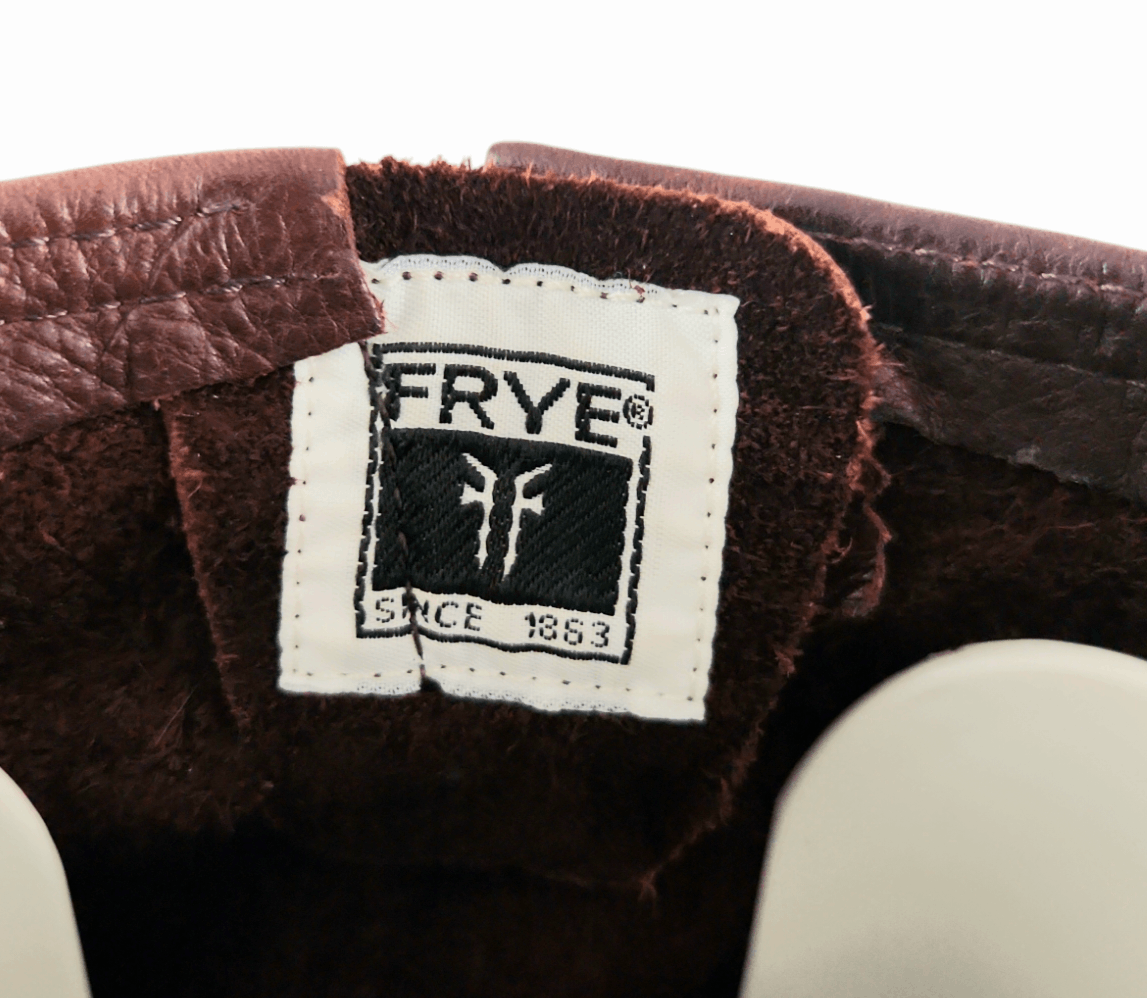 Frye FRYE SLOUCH Tall Brown Leather Motorcycle style Boots SZ 9 Size US 9 / IT 39 - 8 Thumbnail