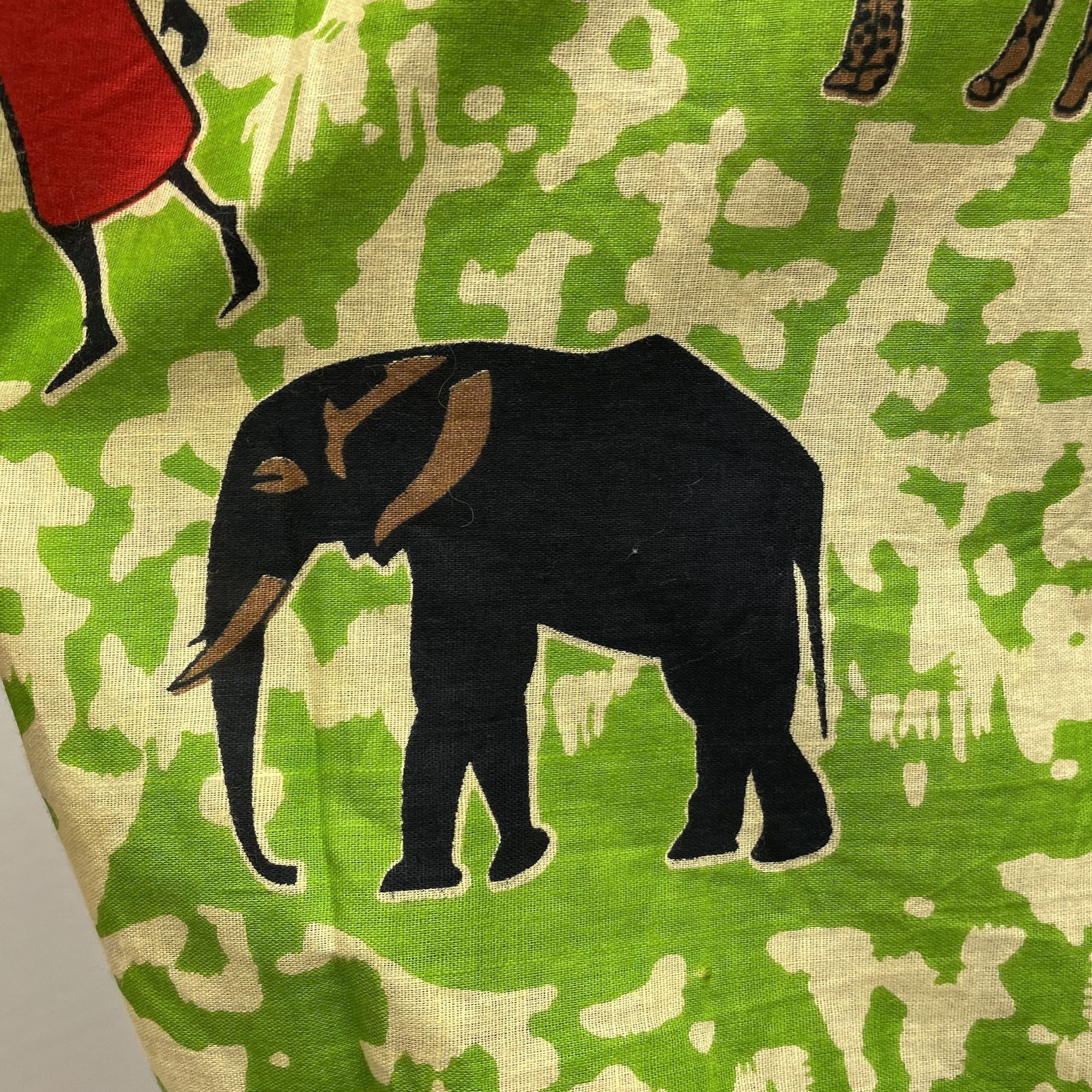 Other Vtg Custom AFRICAN TRIBAL Print ZULU Women WILDLIFE Shirt Size US L / EU 52-54 / 3 - 7 Thumbnail