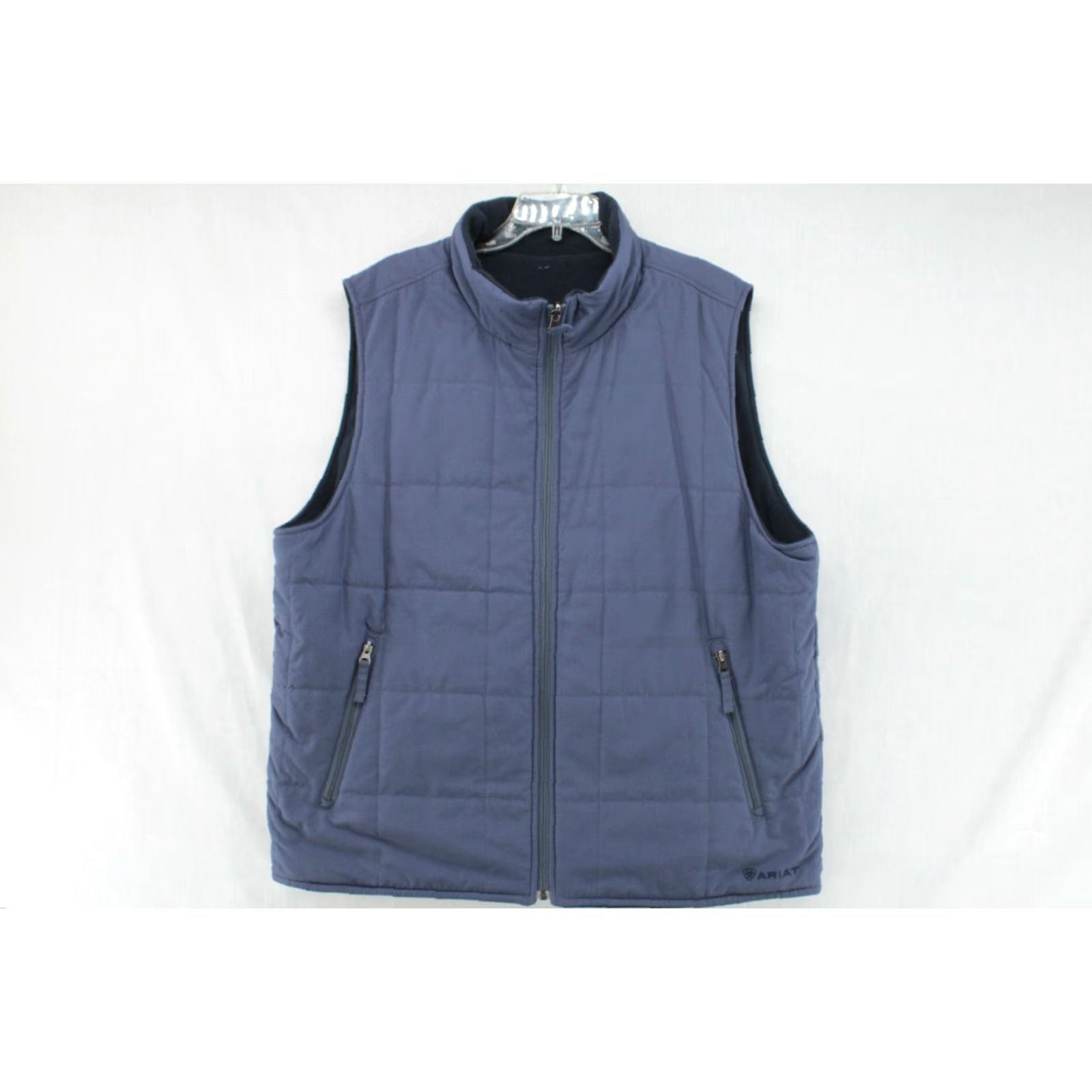Ariat Ariat Reversible Puffer Vest Mens XL Blue Soft Shell Full Zip Performance Vest Size US XL / EU 56 / 4 - 4 Thumbnail