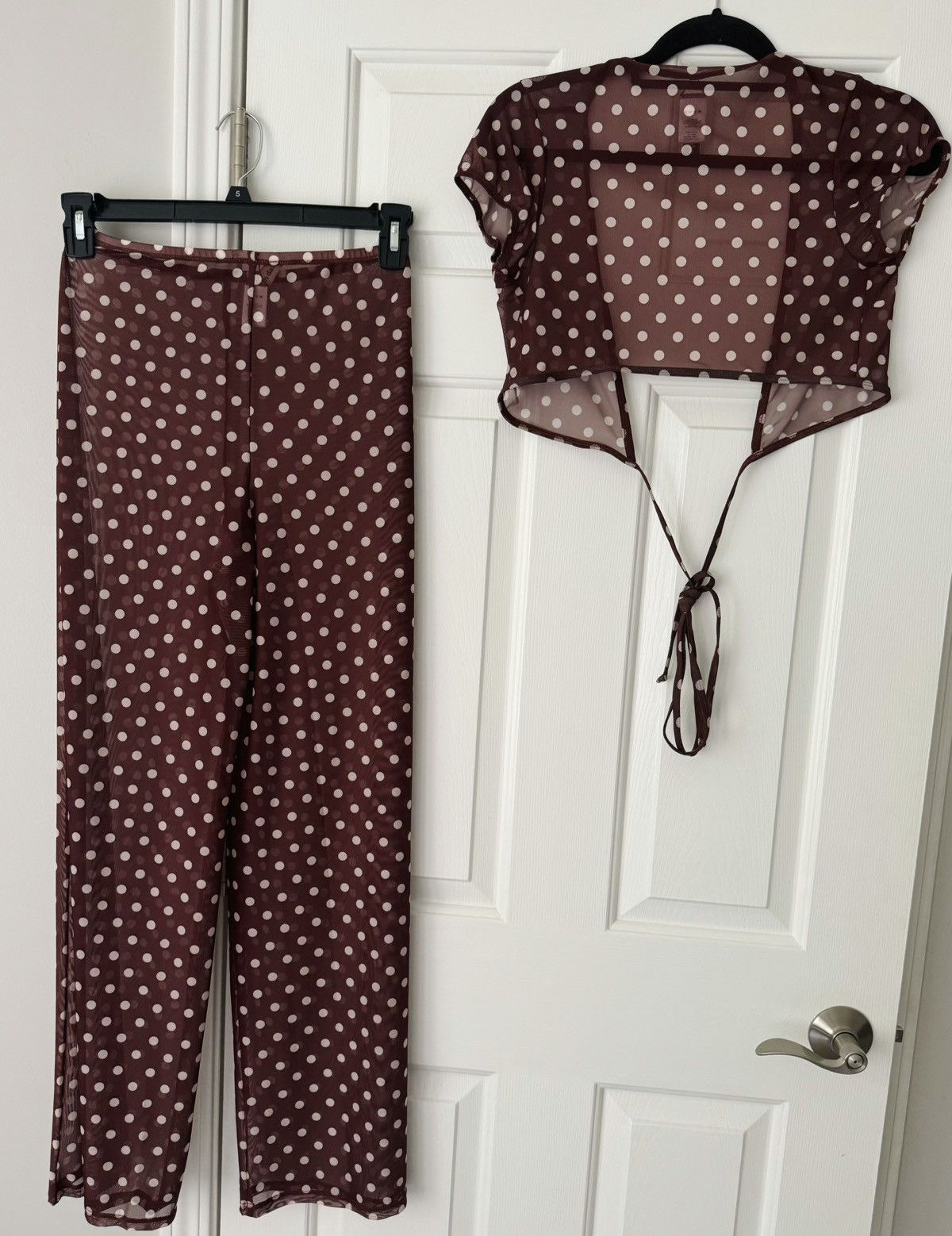 Anthropologie Dippin’ Daisy’s That Girl Sheer Mesh Pants Set, Size S Size 28" / US 6 / IT 42 - 11 Thumbnail