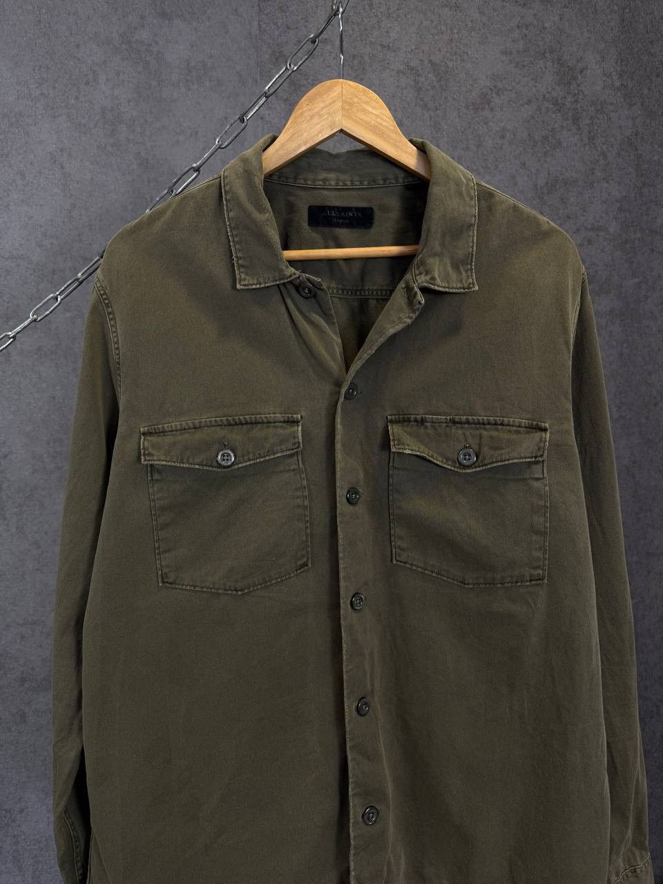 Allsaints Allsaints designer military double pocket shirt Size US XL / EU 56 / 4 - 3 Thumbnail