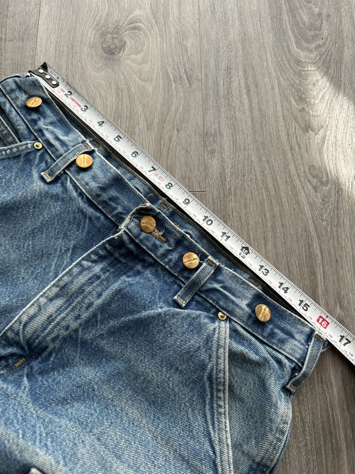 Carhartt Carhartt double knee denim pants workwear Size US 33 - 11 Thumbnail