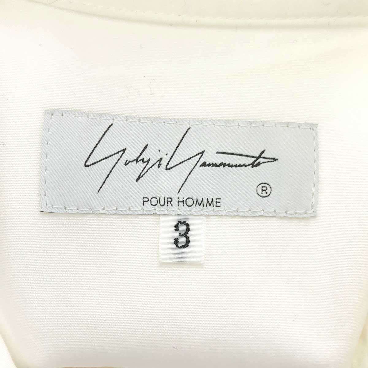 Yohji Yamamoto Yohji Yamamoto Pour Homme R-DOUBLE COLLAR FLY FRON Size US L / EU 52-54 / 3 - 3 Thumbnail