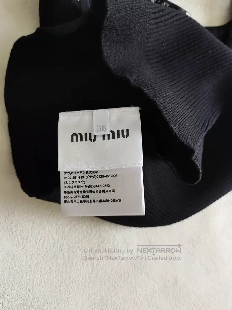 Miu Miu Miu Miu 38 Black metal logo vest Size M / US 6-8 / IT 42-44 - 4 Thumbnail