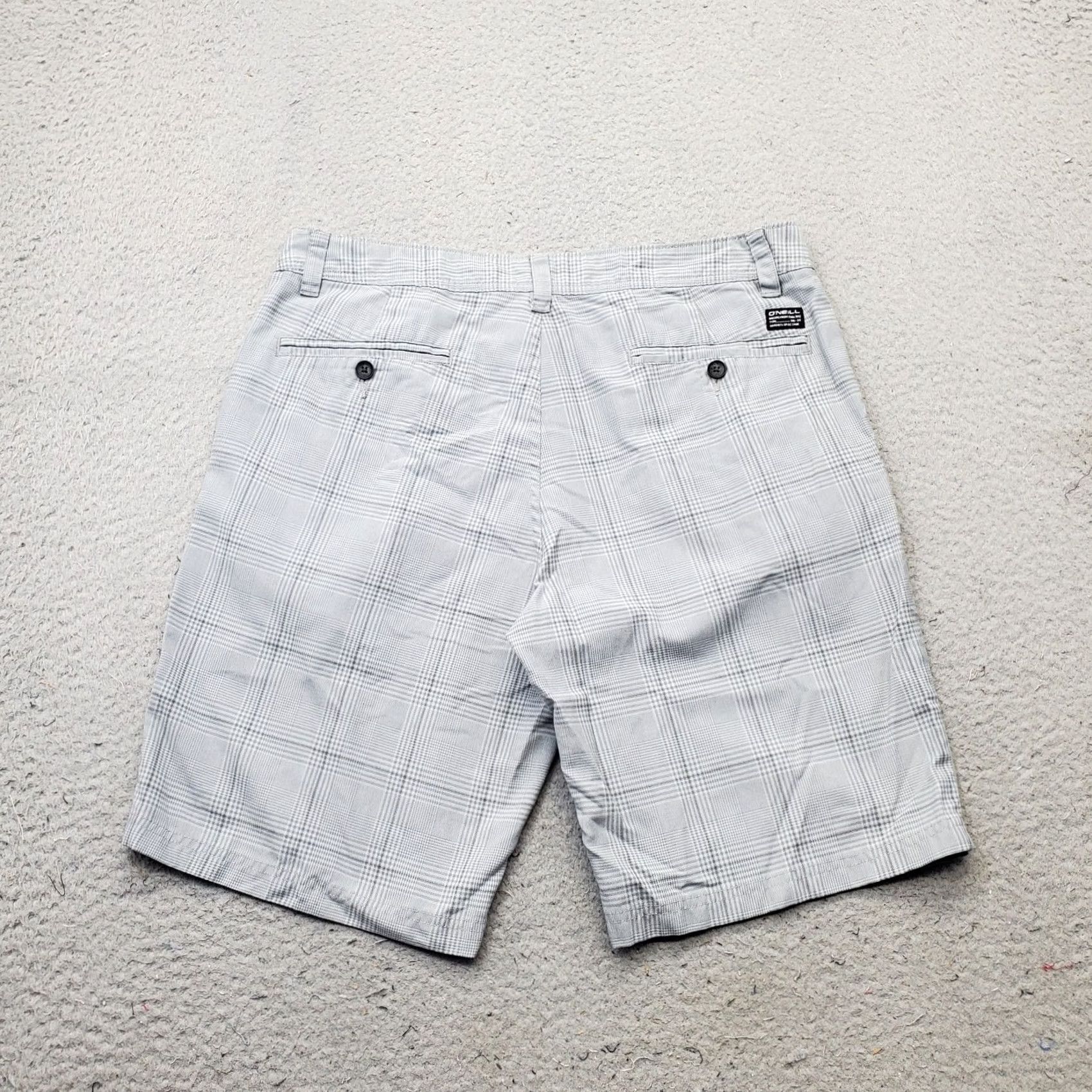 O'Neill O'Neill Mens Size 34 Multi Plaid Slash Pocket Hybrid Casual Relaxed Fit Shorts Size US 34 / EU 50 - 2 Thumbnail