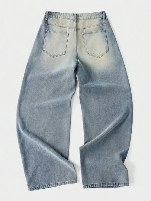 Jean × Vintage Washed Y2K baggy skate 90s denim jeans Size US 31 - 4 Thumbnail