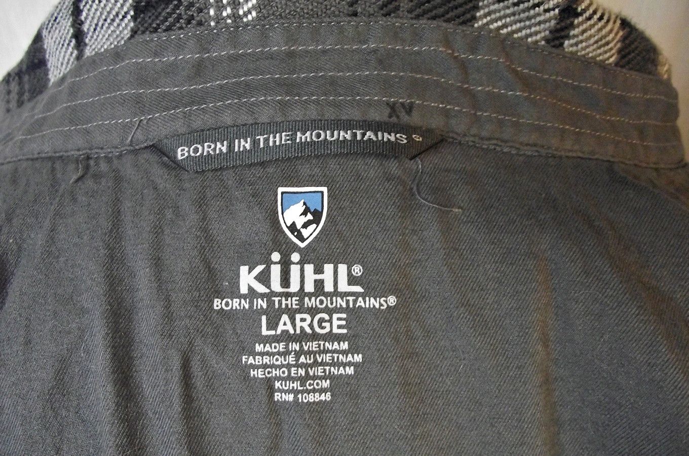 Kuhl KUHL Mens Disordr Heavyweight Flannel Shirt Black Plaid 7334 Size US L / EU 52-54 / 3 - 11 Thumbnail