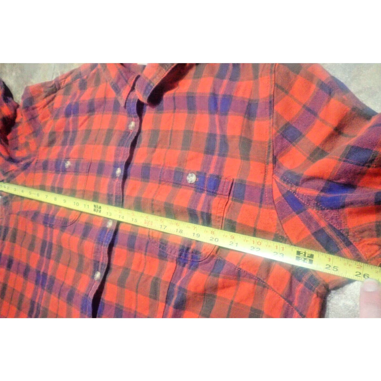 Duluth Trading Company Duluth Trading Womens XL Shirt Plaid Red Blue Flannel Lens Cleaner Free Swingin' Size XL / US 12-14 / IT 48-50 - 7 Thumbnail