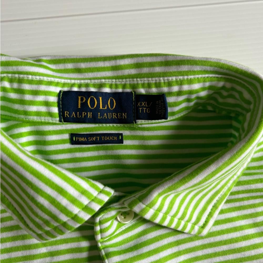 Polo Ralph Lauren Polo Ralph Lauren Striped Polo Size US XXL / EU 58 / 5 - 4 Thumbnail
