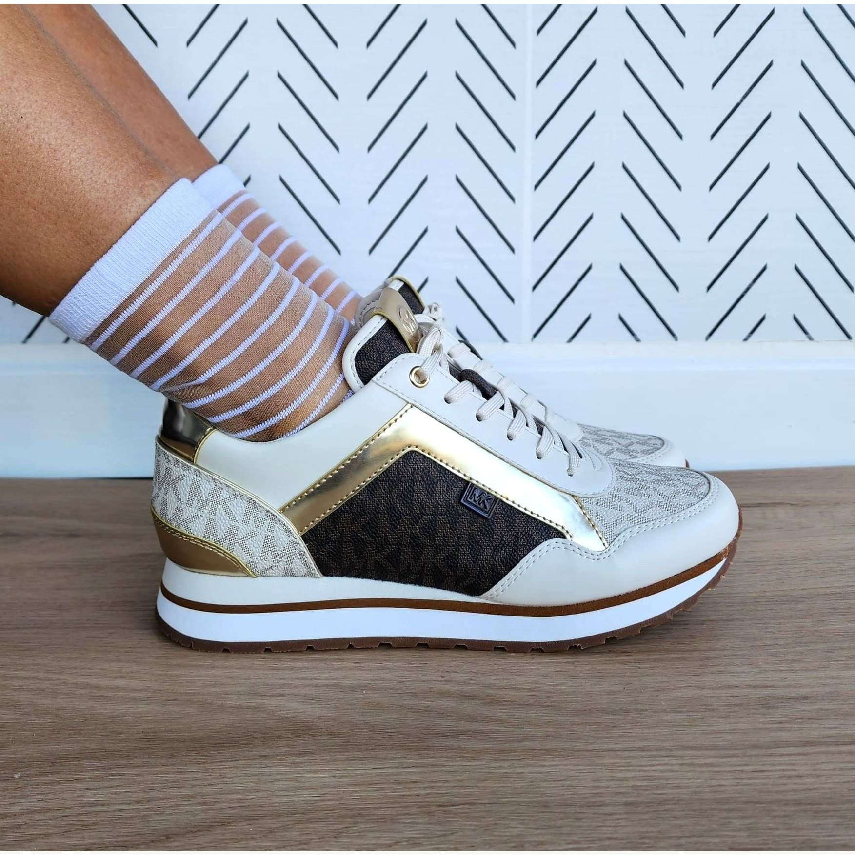 ✨Michael Kors Maddy Mixed Trainer Sz Women's Shoes Casua