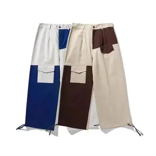 Other 2019A/W Simple Blue Japan Khaki Patchwork Track Pants Size US 32 / EU 48 - 2 Thumbnail