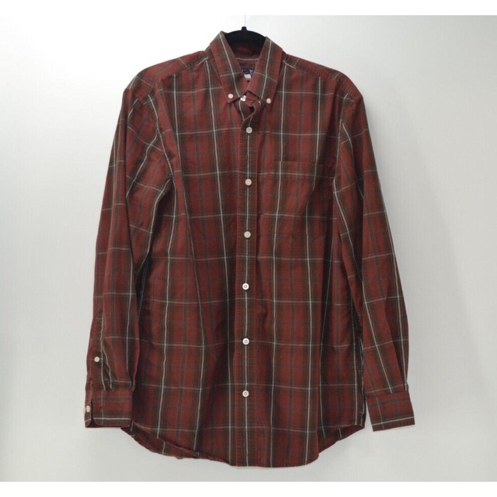 Other Austin Clothing Co. Burgundy Plaid Long Sleeve Collared Sz M Size US M / EU 48-50 / 2 - 1 Thumbnail
