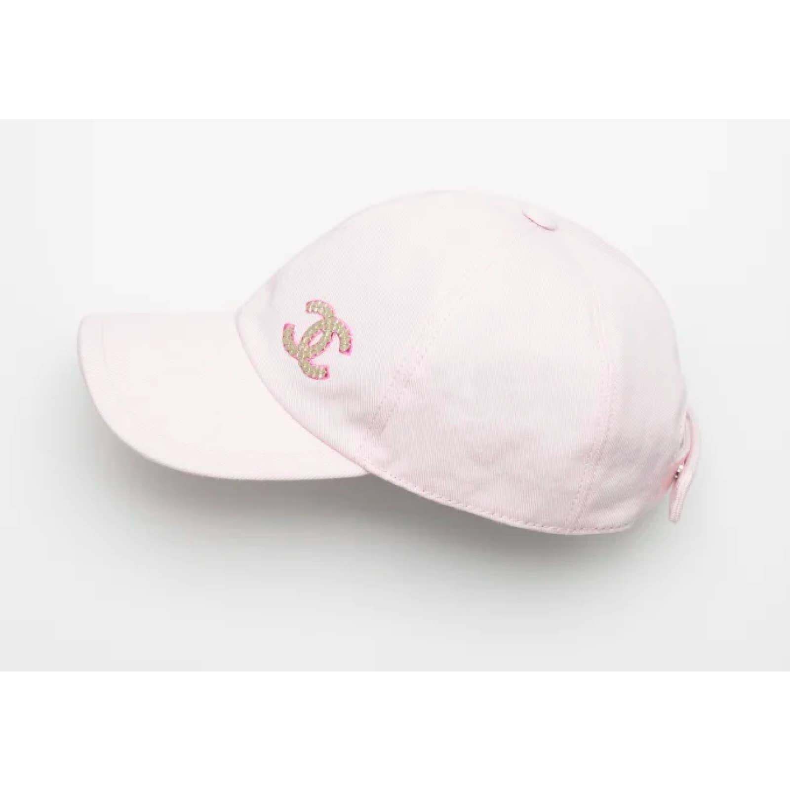 Chanel Chanel 22P Gold Sequin CC Logo Baseball Cap Curved Peak Hat Size ONE SIZE - 4 Thumbnail