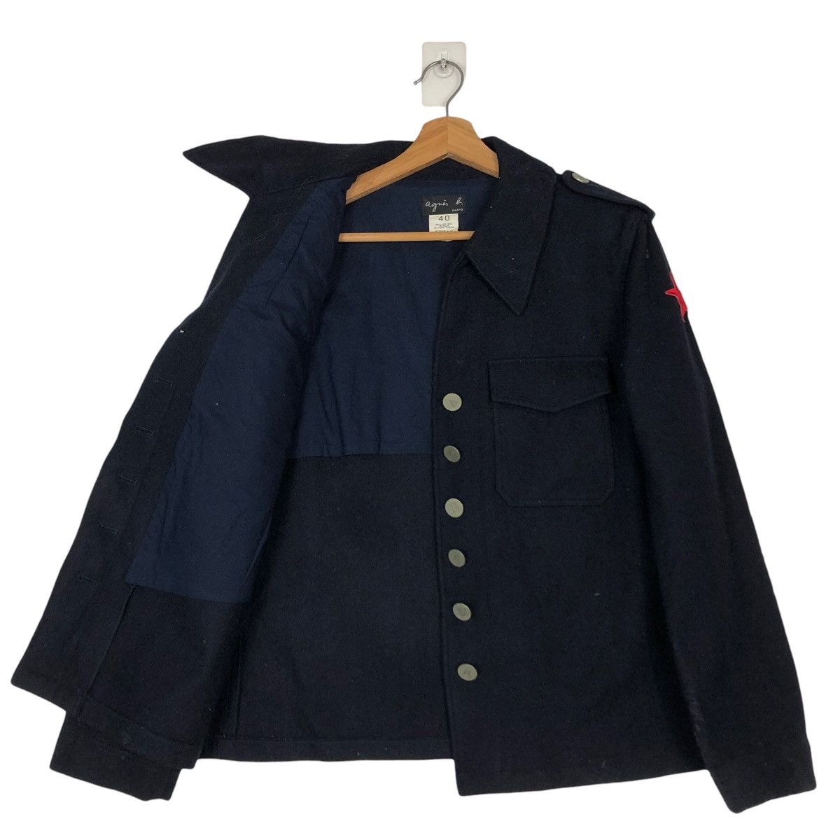 agnes b. 🔥VINTAGE CROPPED WOOL JACKET AGNES B. MILITARY DESIGN Size US S / EU 44-46 / 1 - 11 Thumbnail
