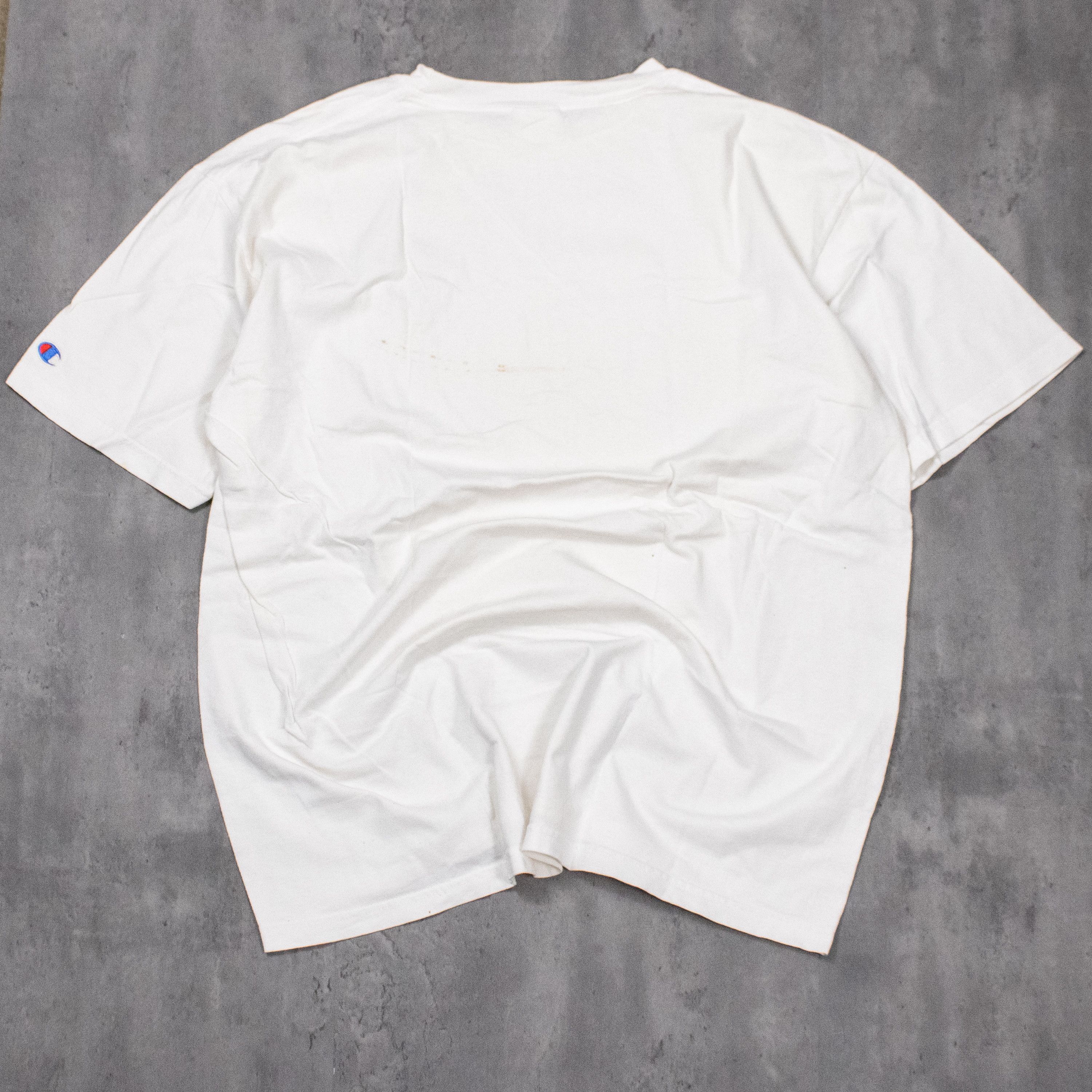 Champion × Vintage Y2K 2000’s Champion Harvard Crest Double Stitch White Tee Size US XL / EU 56 / 4 - 8 Thumbnail