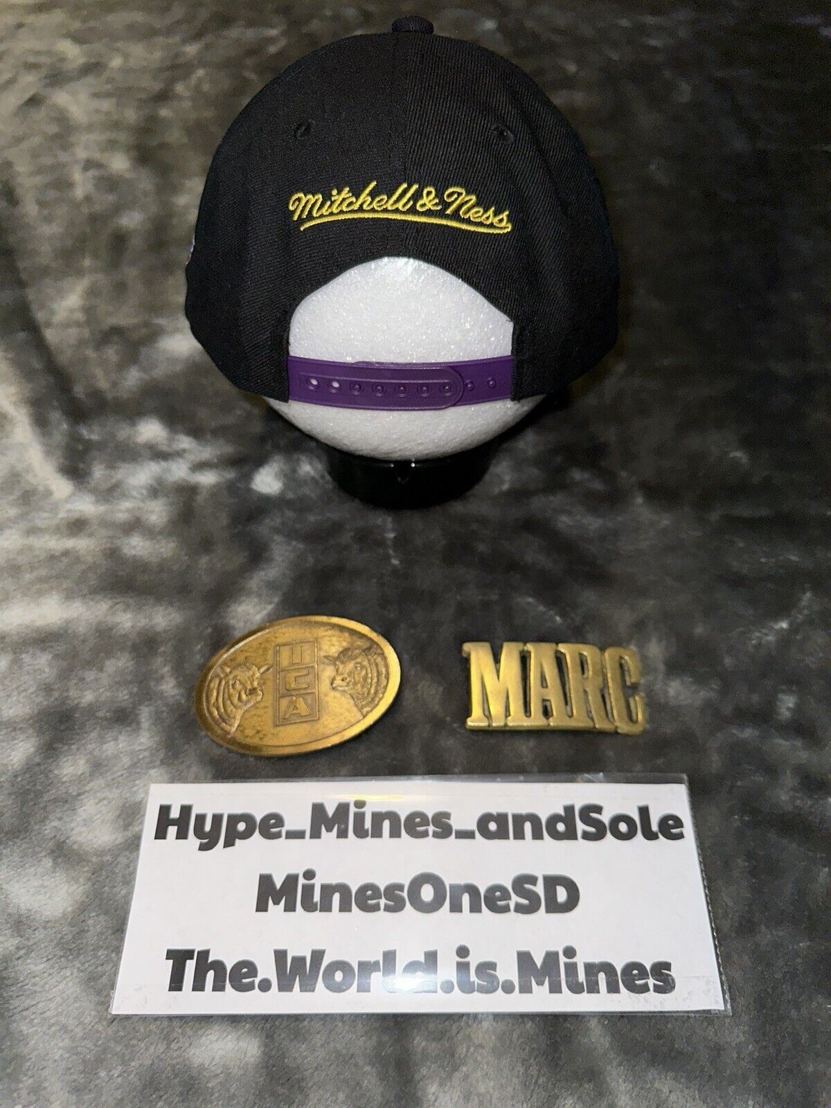 Mitchell & Ness NWT Mitchell & Ness Hat NBA Draft LA Lakers Snapback Size ONE SIZE - 3 Thumbnail