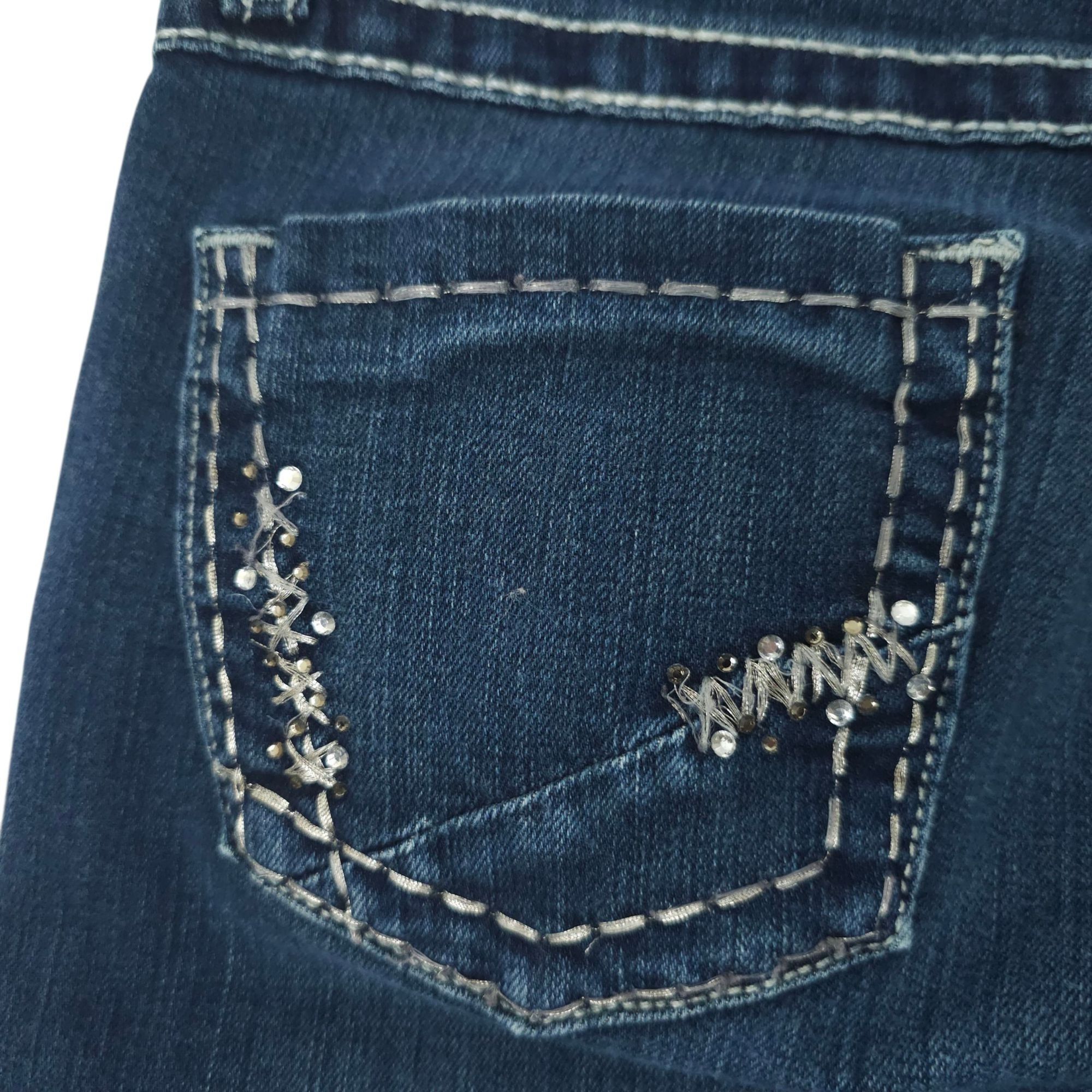BKE BKE Buckle Starlite Stretch Boot Flare Jeans Womens 27S Low Size 29" - 13 Thumbnail