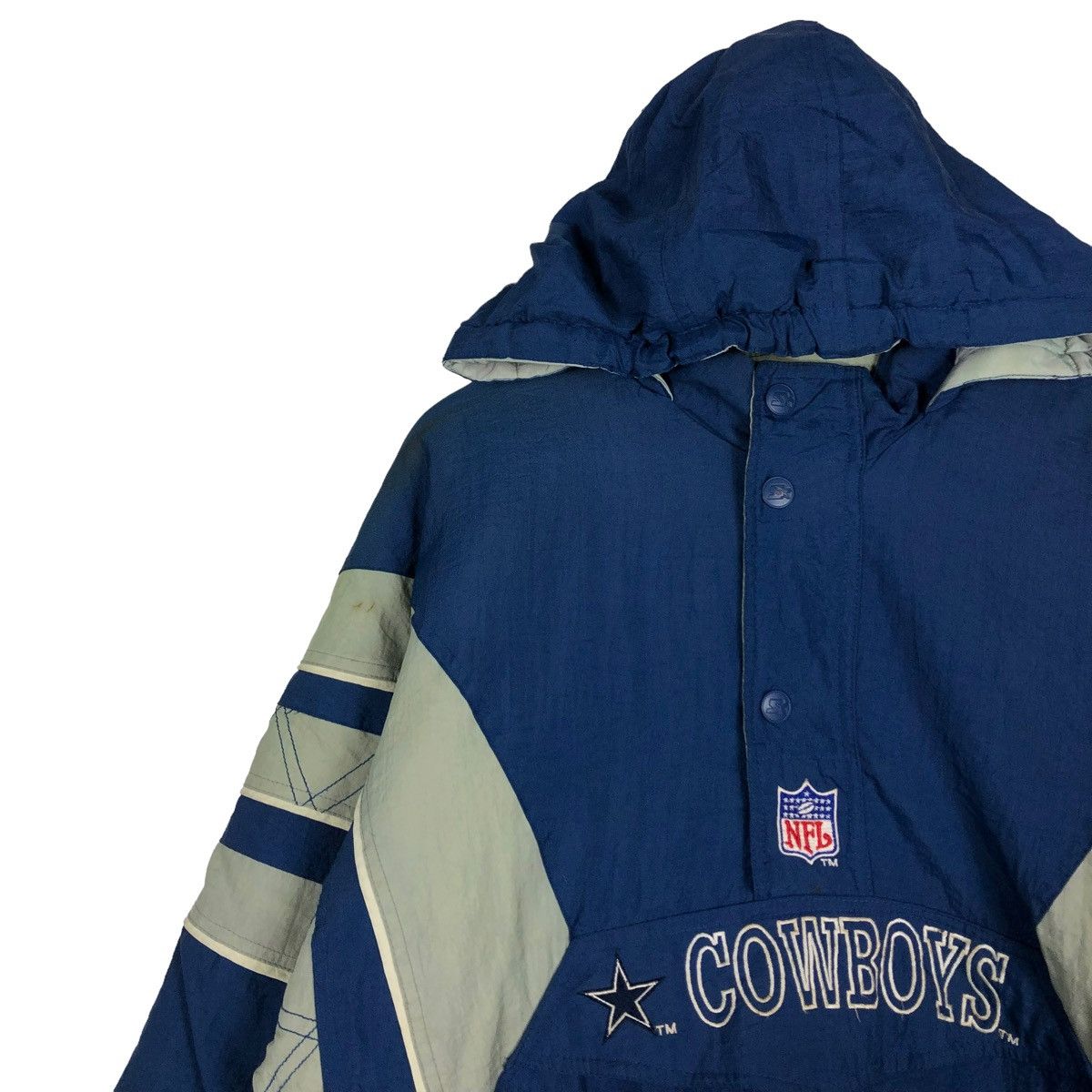 NFL 🔥90’s Vintage Bomber Jacket NFL Starter Cowboys Big Logo Size US XL / EU 56 / 4 - 3 Thumbnail