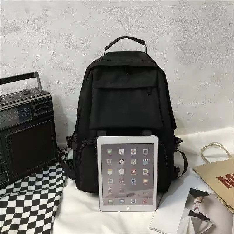 Other Casual Streetwear Capacity Canvas Large School Backpack Size ONE SIZE - 8 Thumbnail