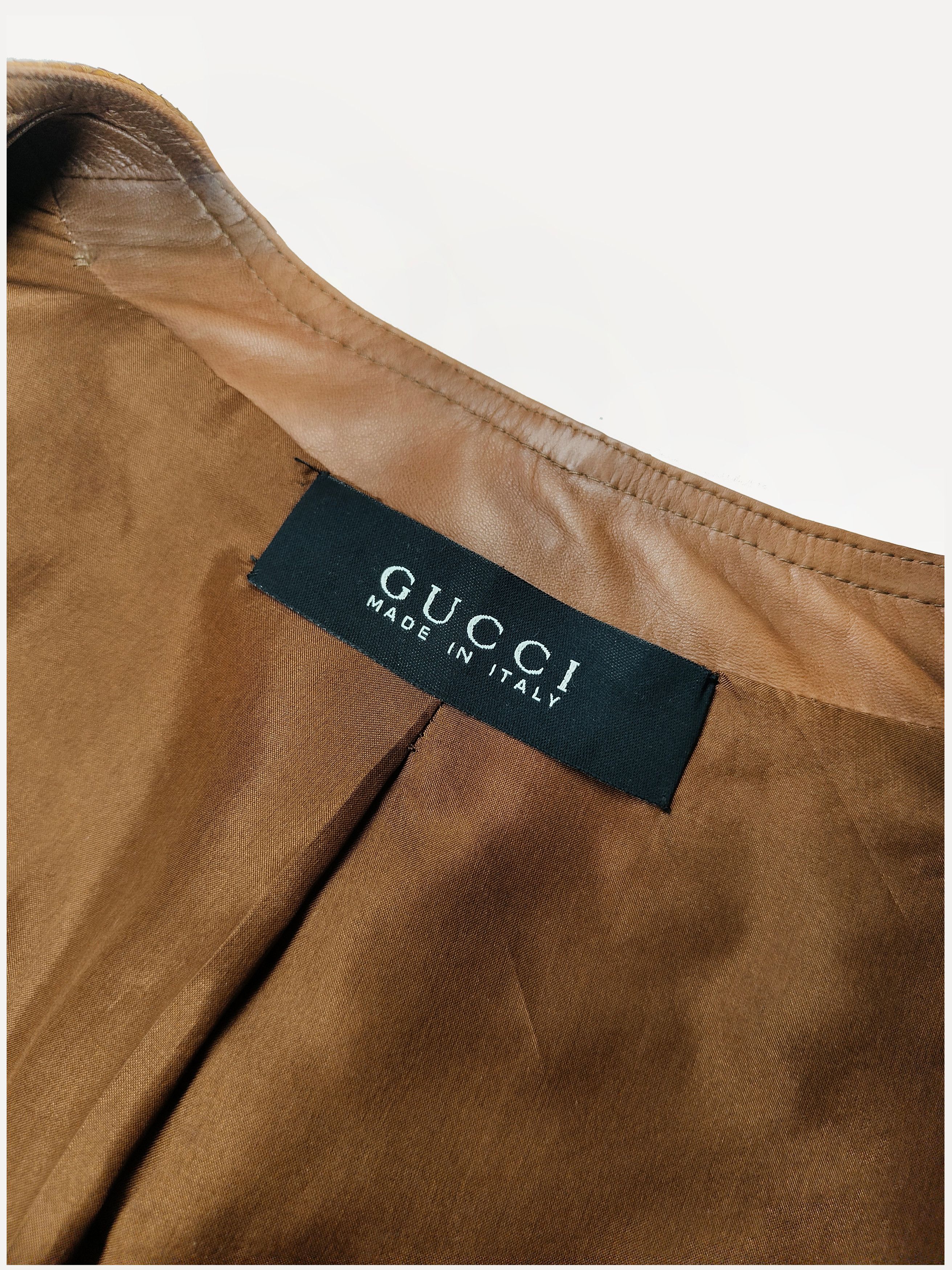 Gucci Gucci _ Italy_ Tom Ford Era_ Suede x Python _ Leather Jacket Size S / US 4 / IT 40 - 9 Thumbnail